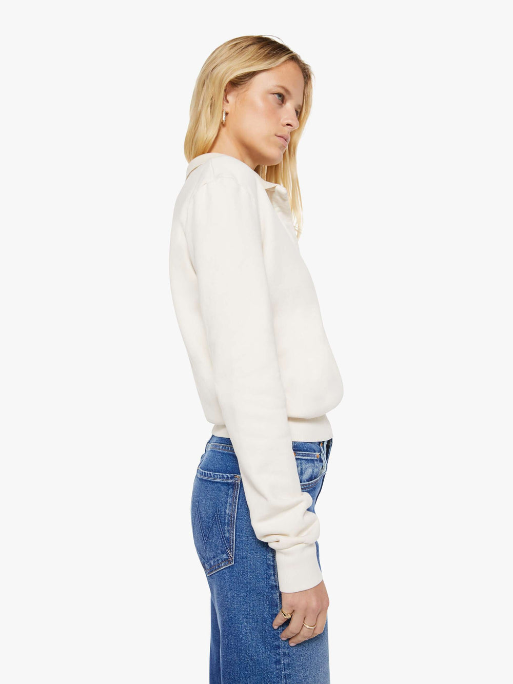 Mother Denim SPRWMN Polo Sweatshirt