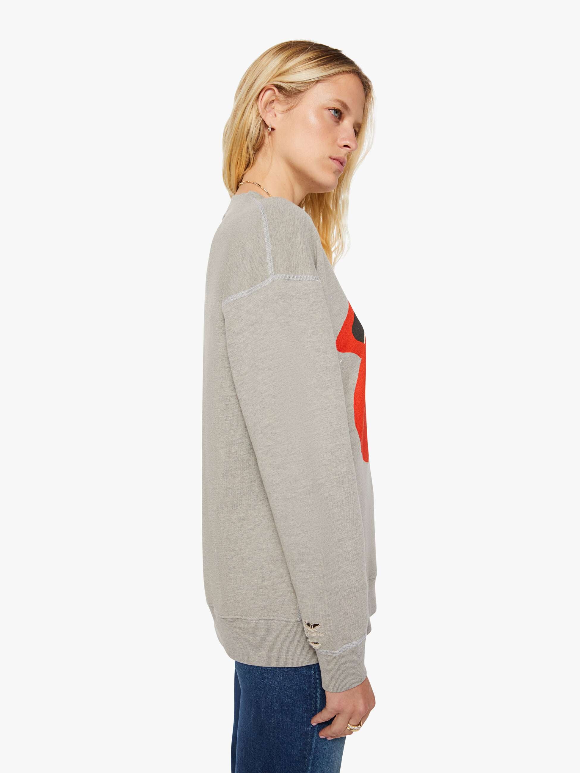 Mother Denim MadeWorn Rolling Stones Destroyed Sweatshirt
