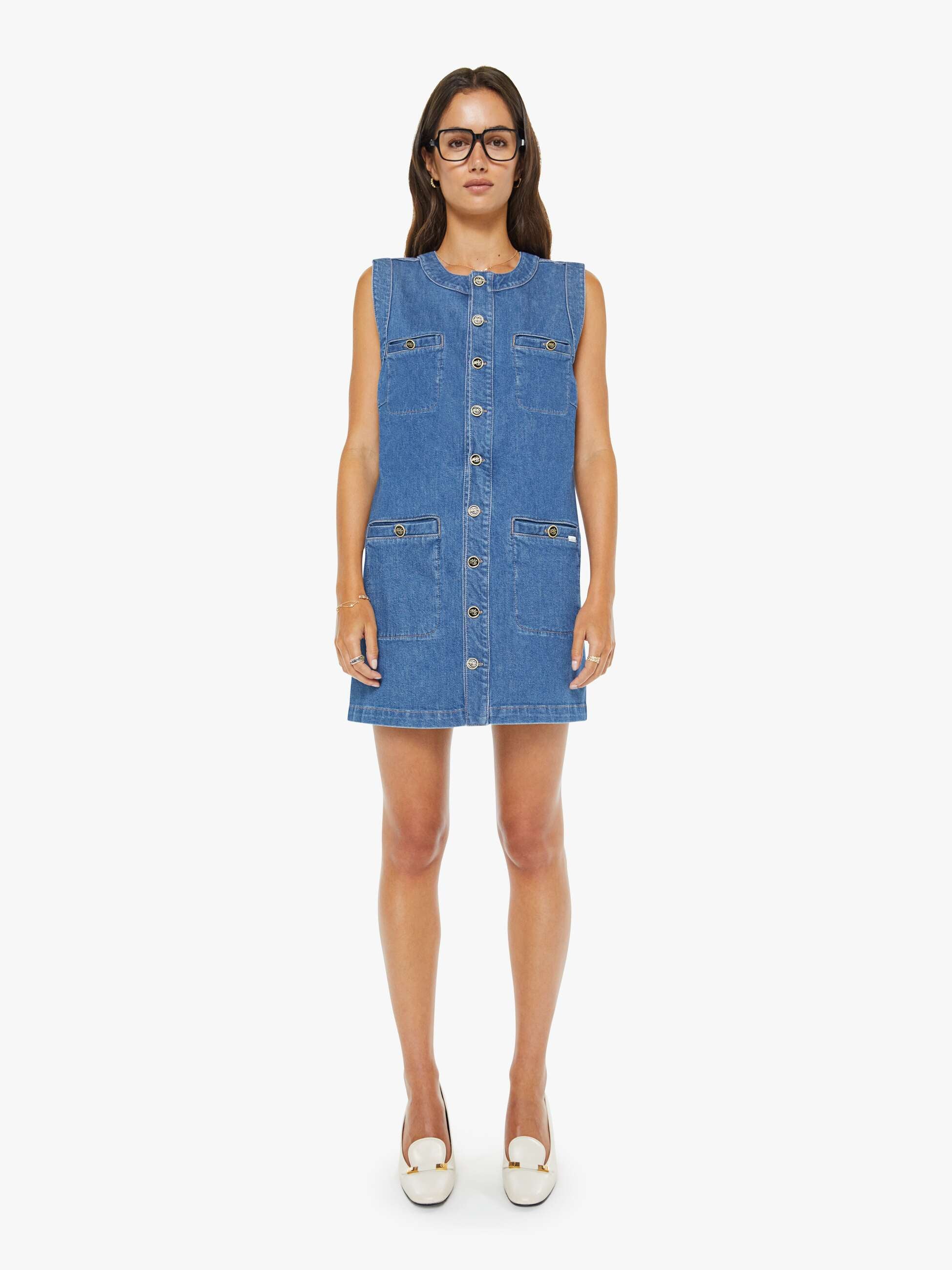 Mother Denim The Stashed Picky Mini Dress