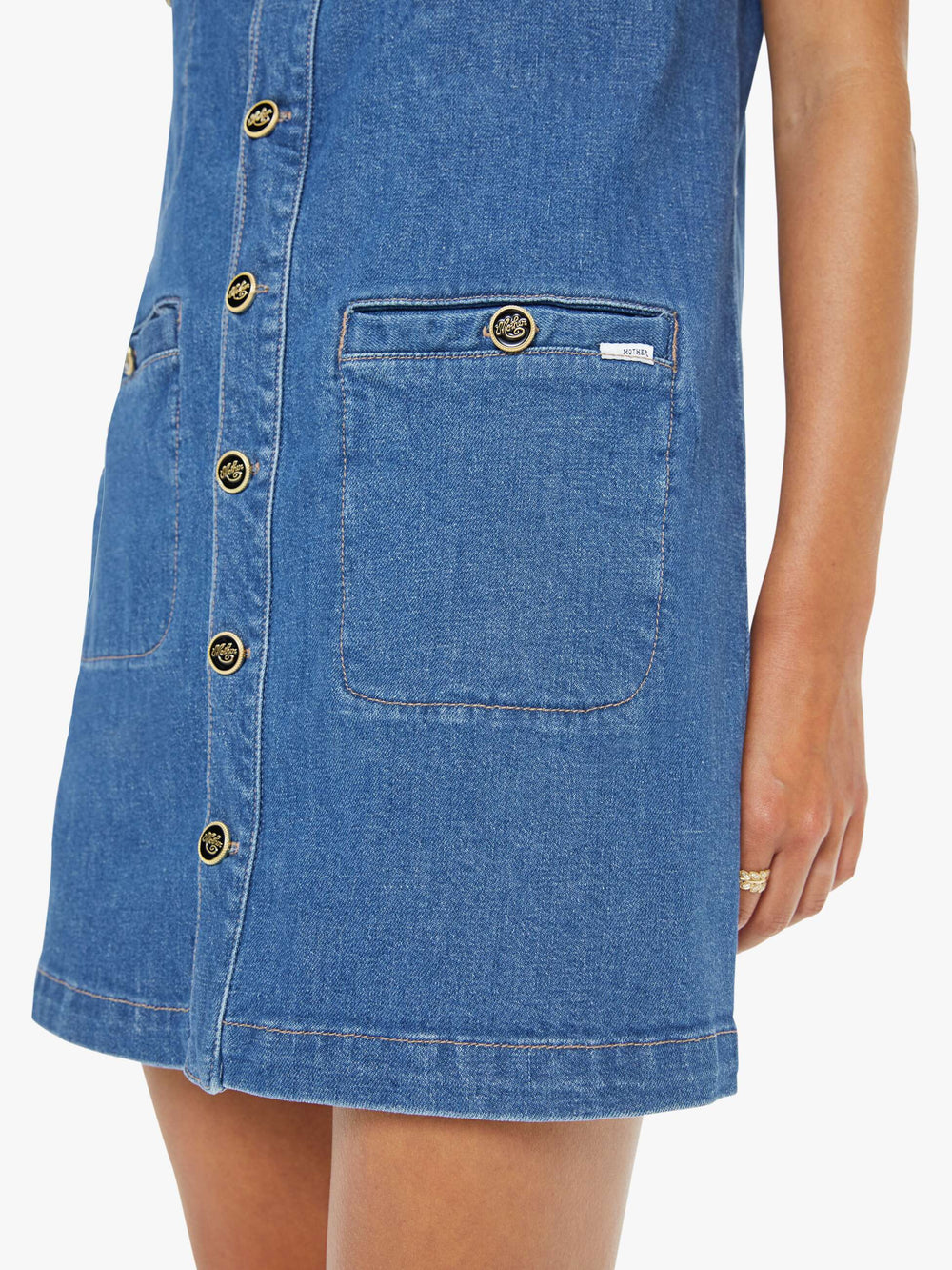Mother Denim The Stashed Picky Mini Dress