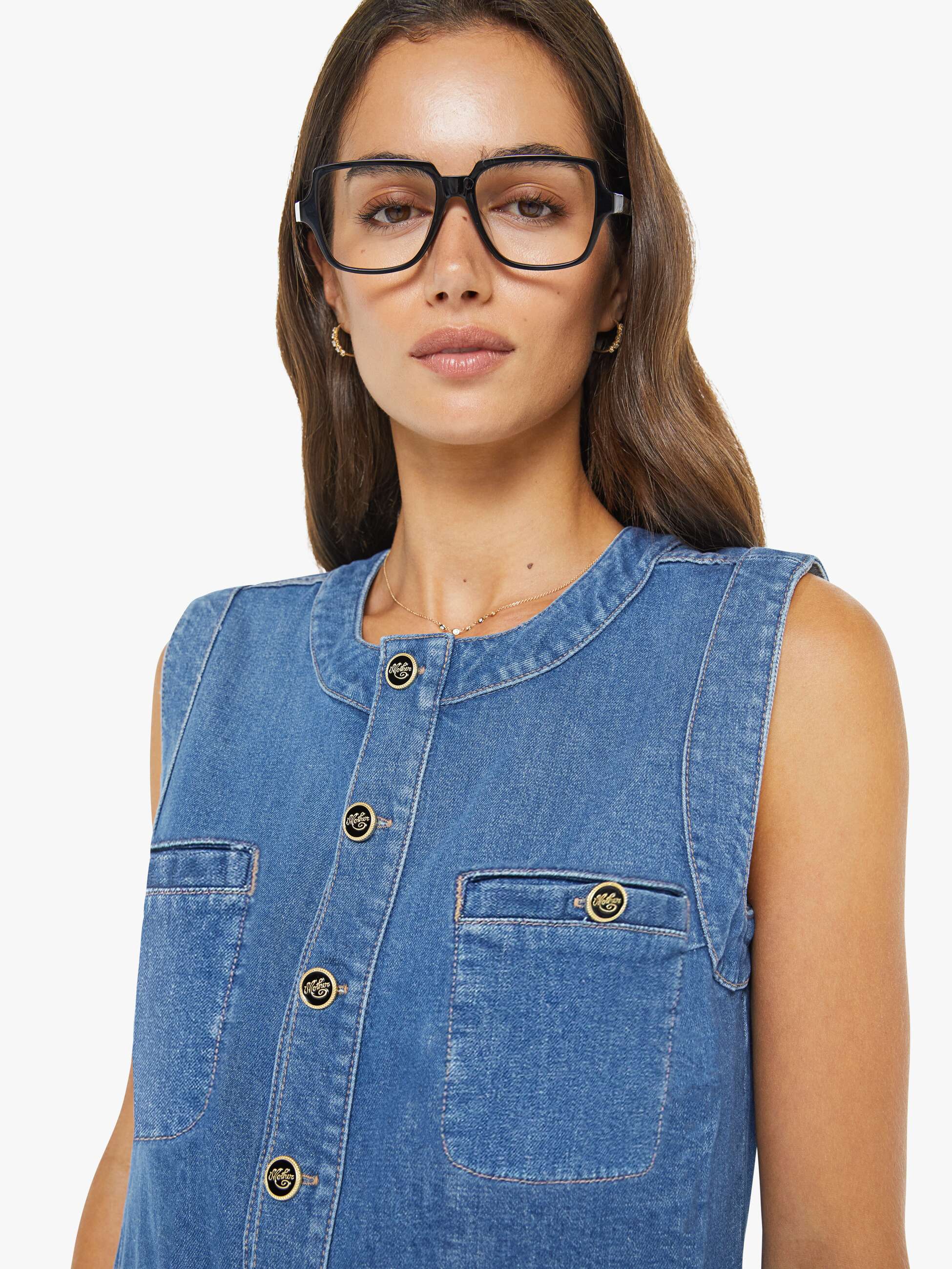Mother Denim The Stashed Picky Mini Dress