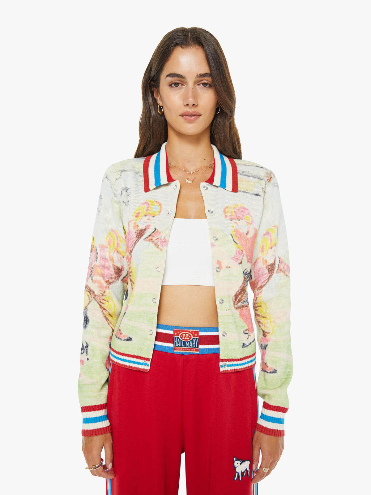 Mother Denim The Slim Raquette Cardigan