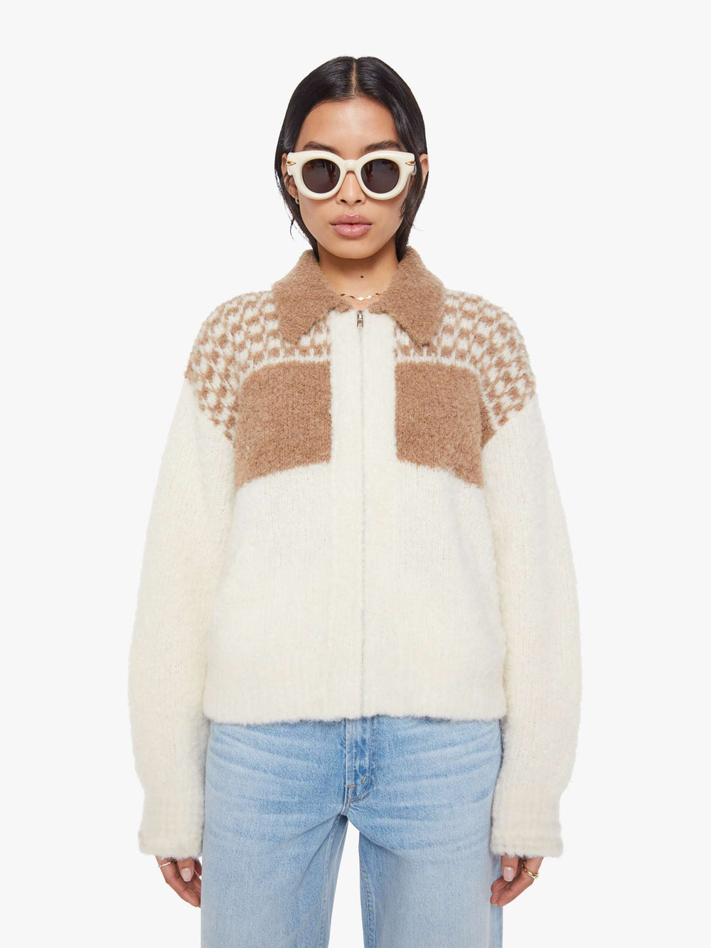 Mother Denim The Zip Raquette Cardigan