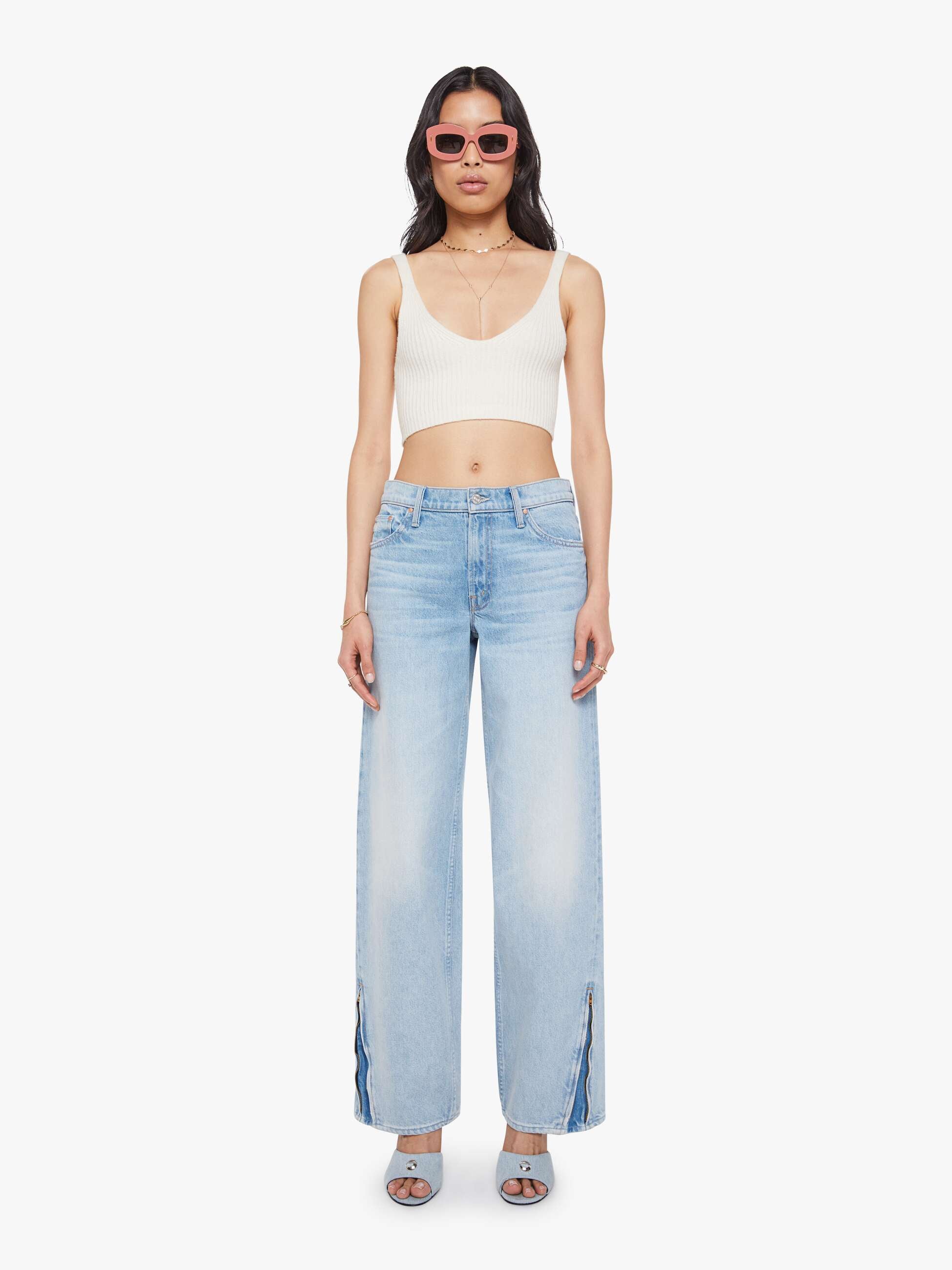 Mother Denim The Zip Raquette Cardigan
