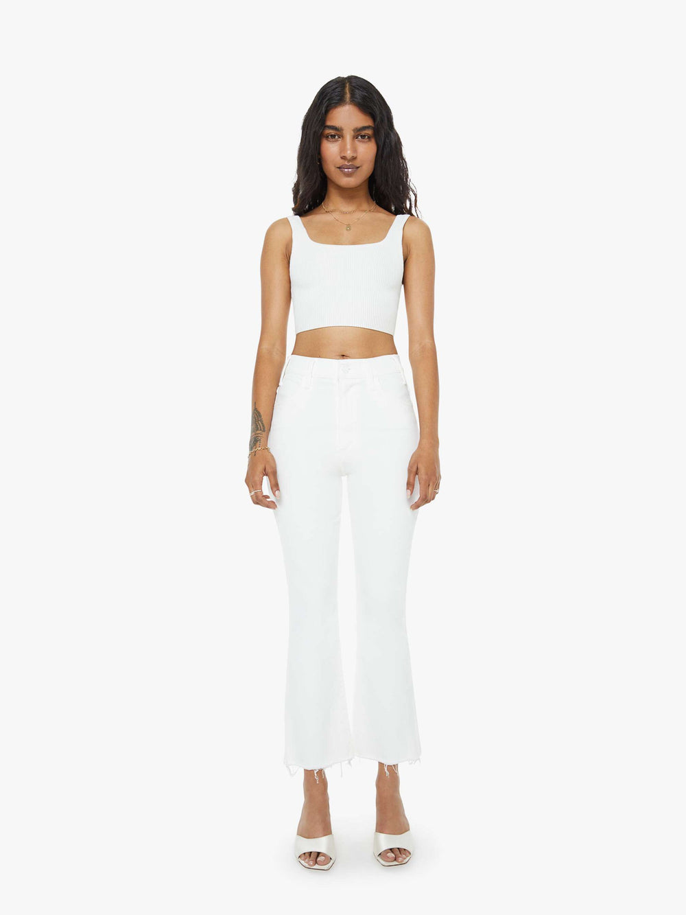 Mother Denim PETITES The Lil Hustler Ankle Fray