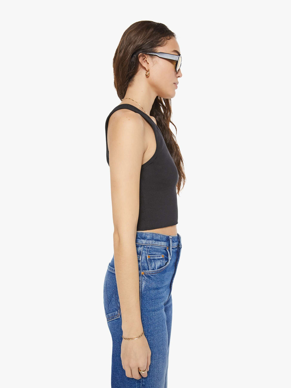 Mother Denim Eterne Cropped Scoop Neck Tank
