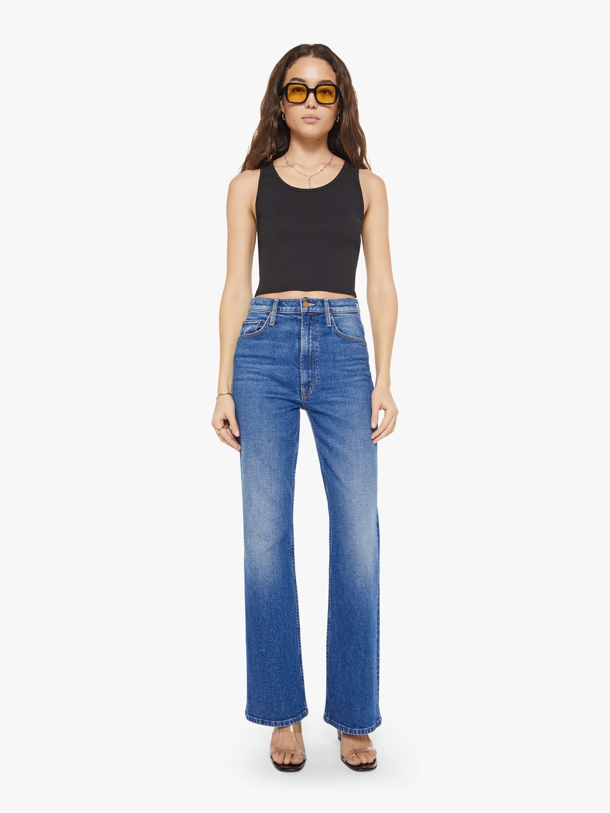 Mother Denim Eterne Cropped Scoop Neck Tank