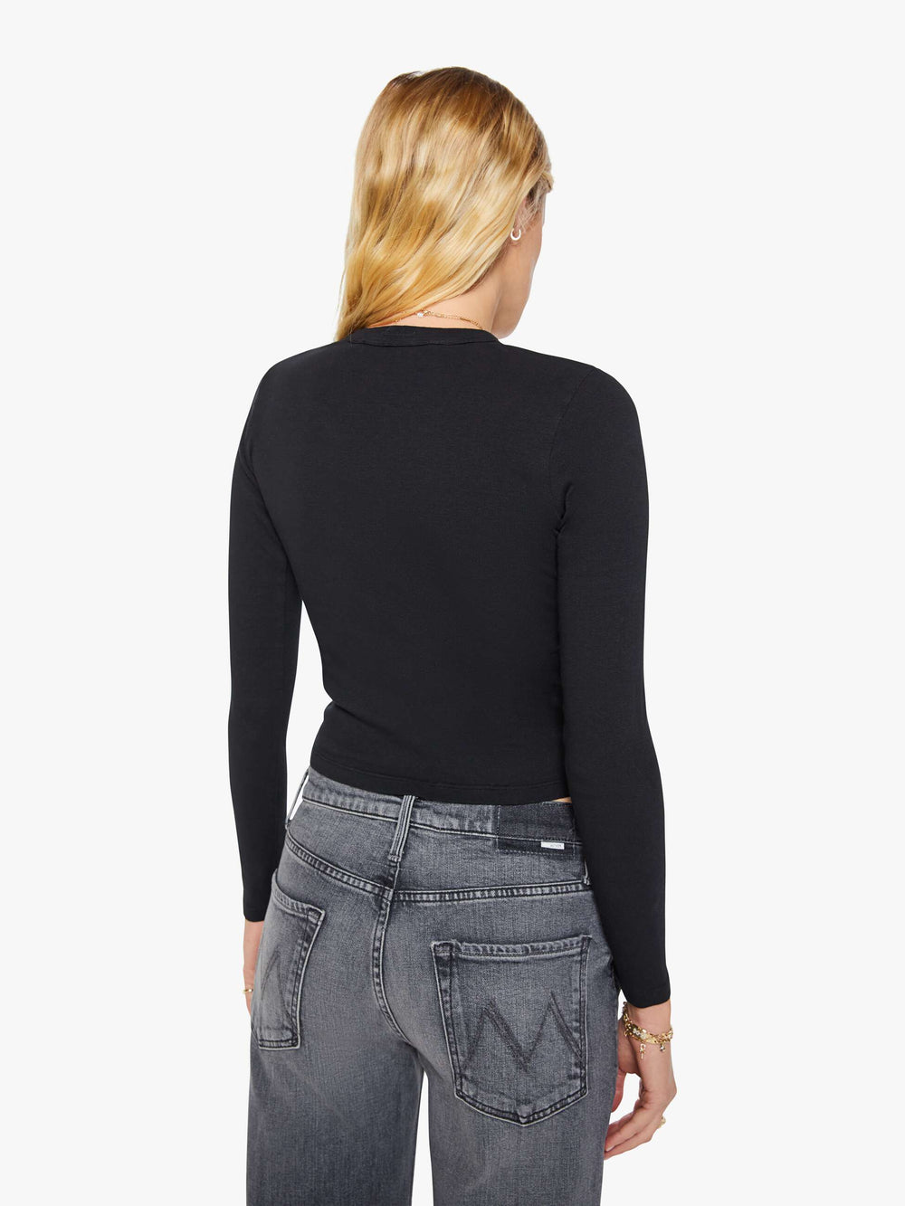 Mother Denim The L/S Itty Bitty Crop