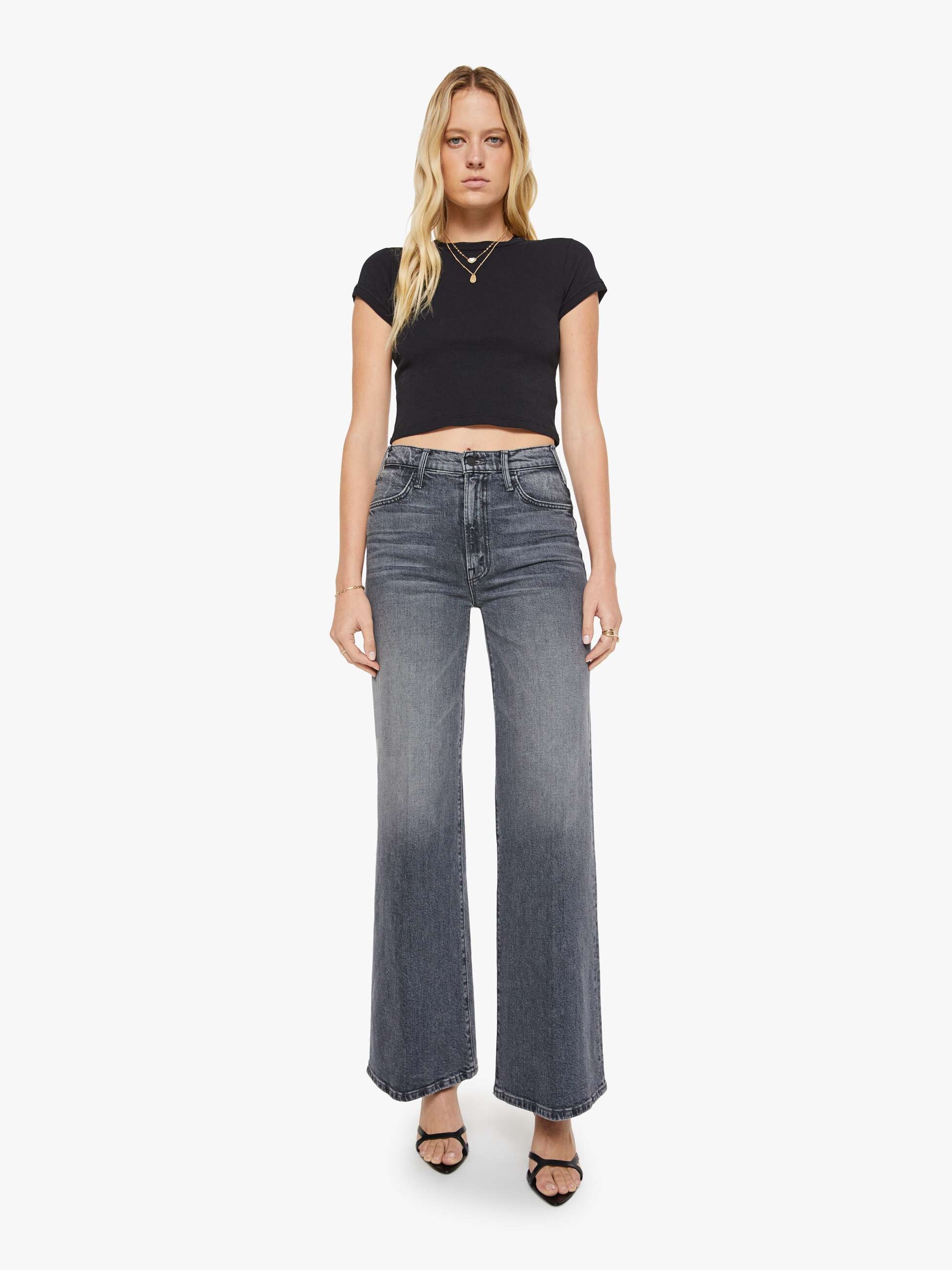 Mother Denim The Itty Bitty Ringer Crop
