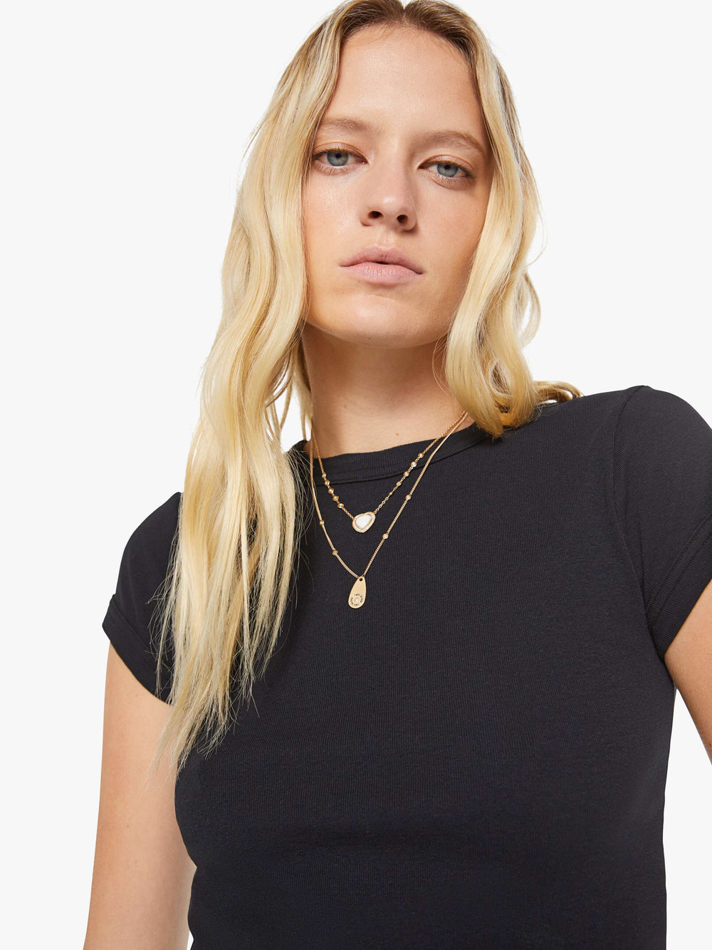 Mother Denim The Itty Bitty Ringer Crop