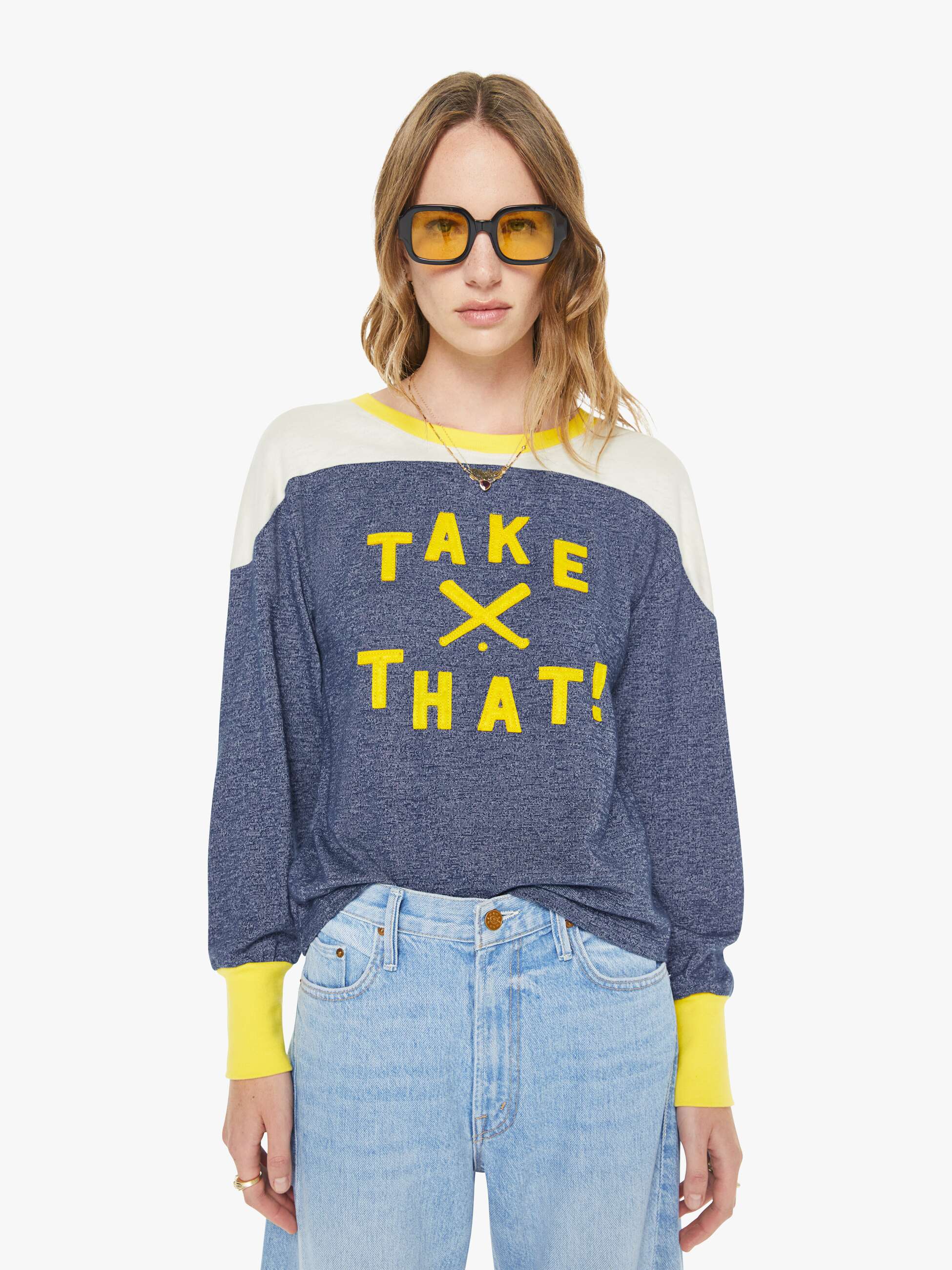 Mother Denim The L/S Cap Outfielder