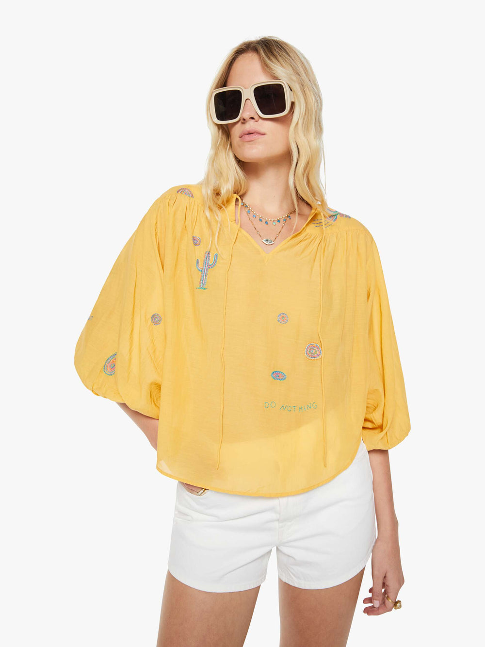 Mother Denim The Breeze Yoke Top