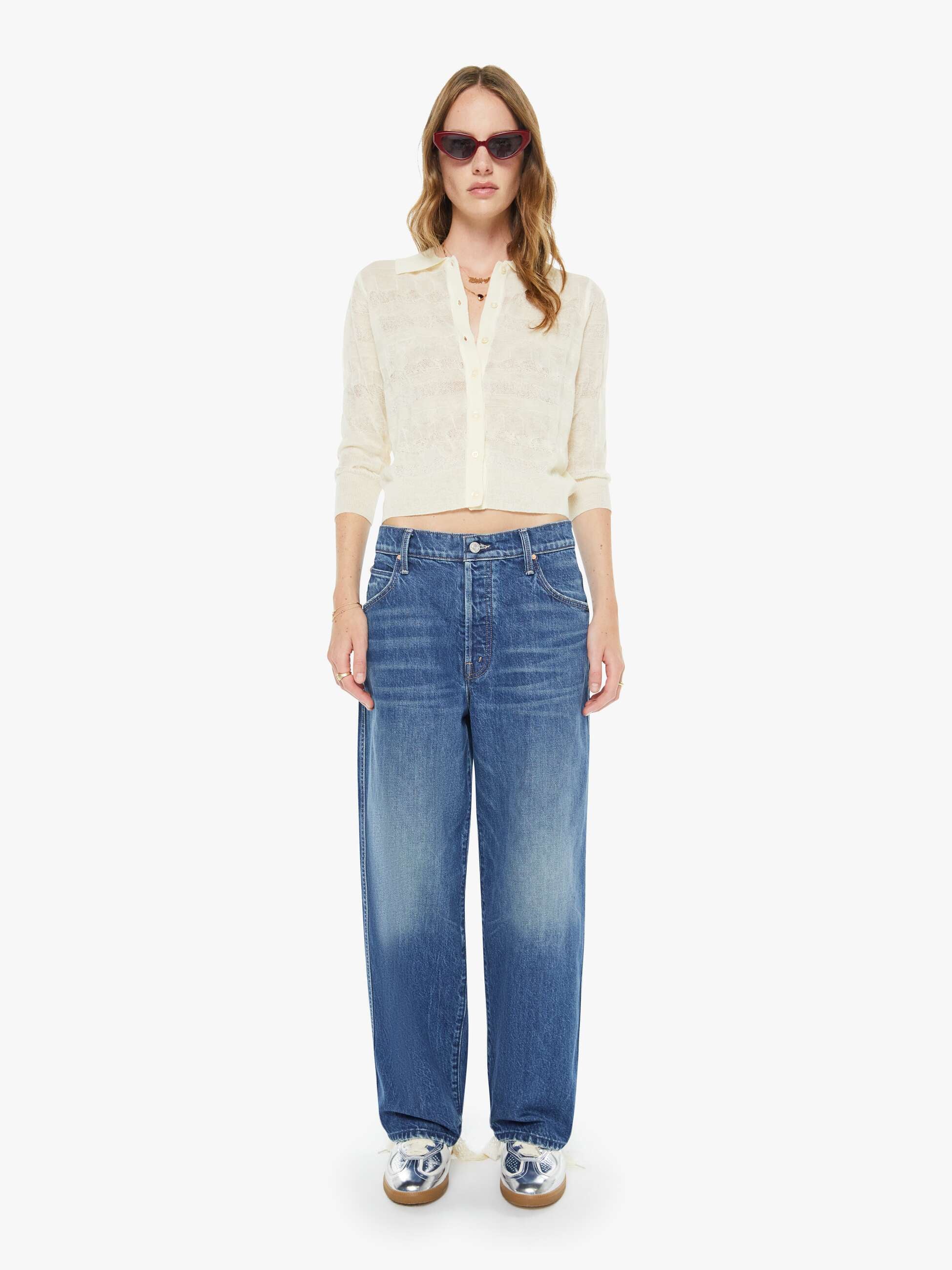 Mother Denim The Crop Raquette