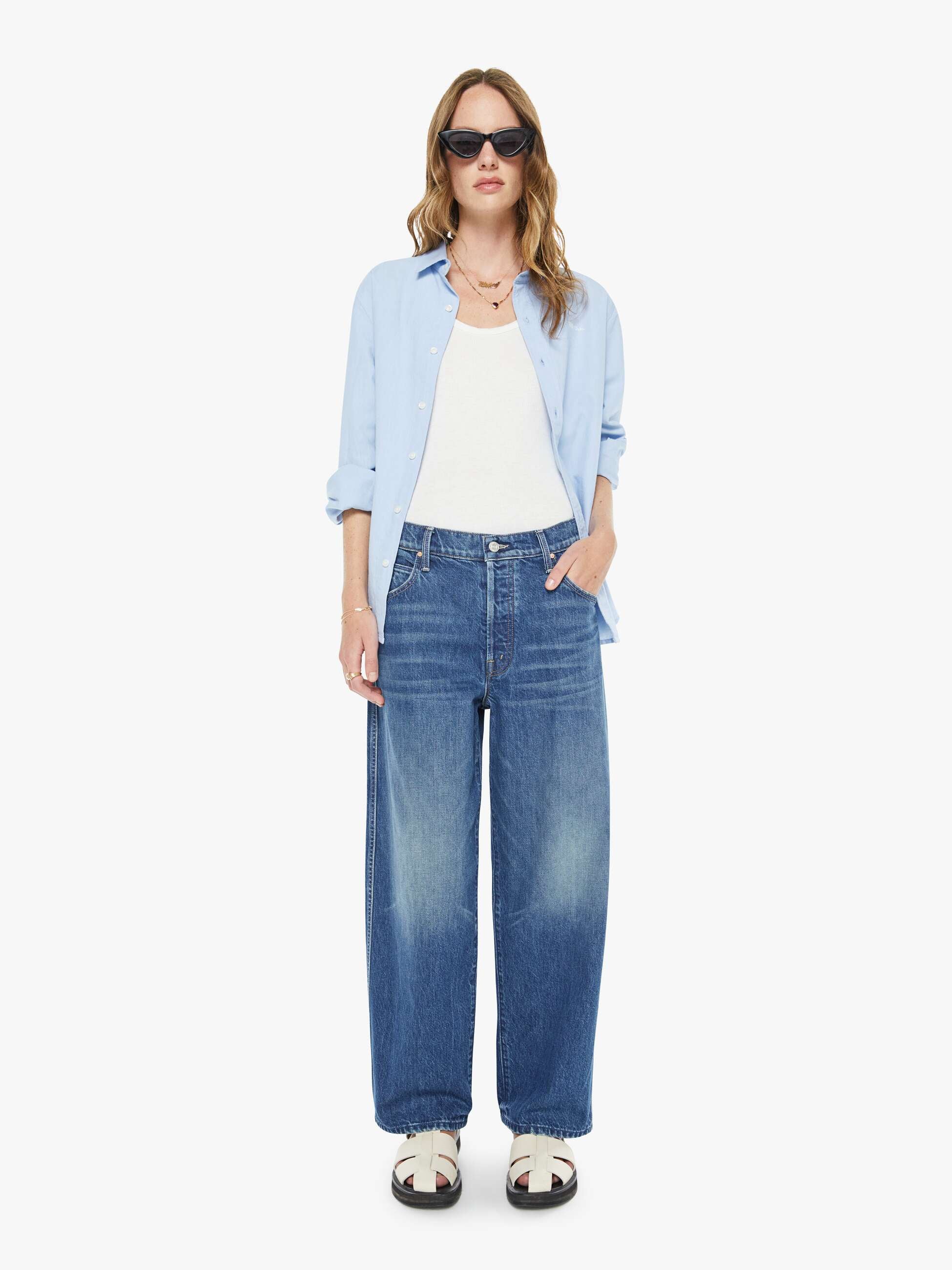 Mother Denim The Crop Raquette