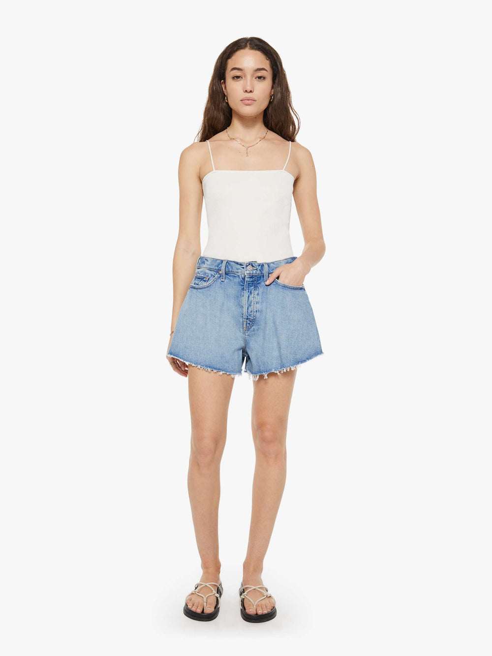 Mother Denim The Flutter Short Fray