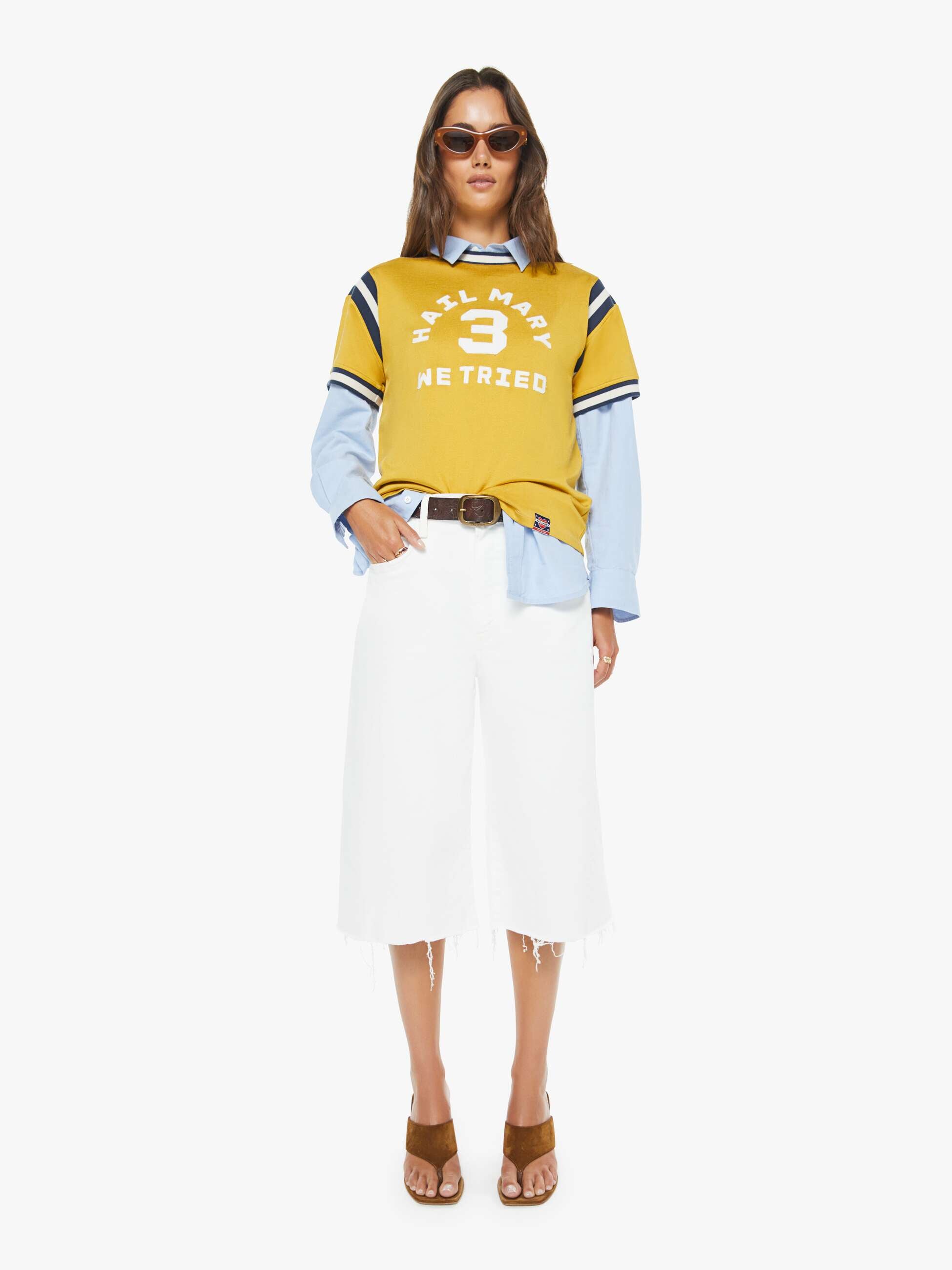 Mother Denim The Whole Lot Zip Twist Fray