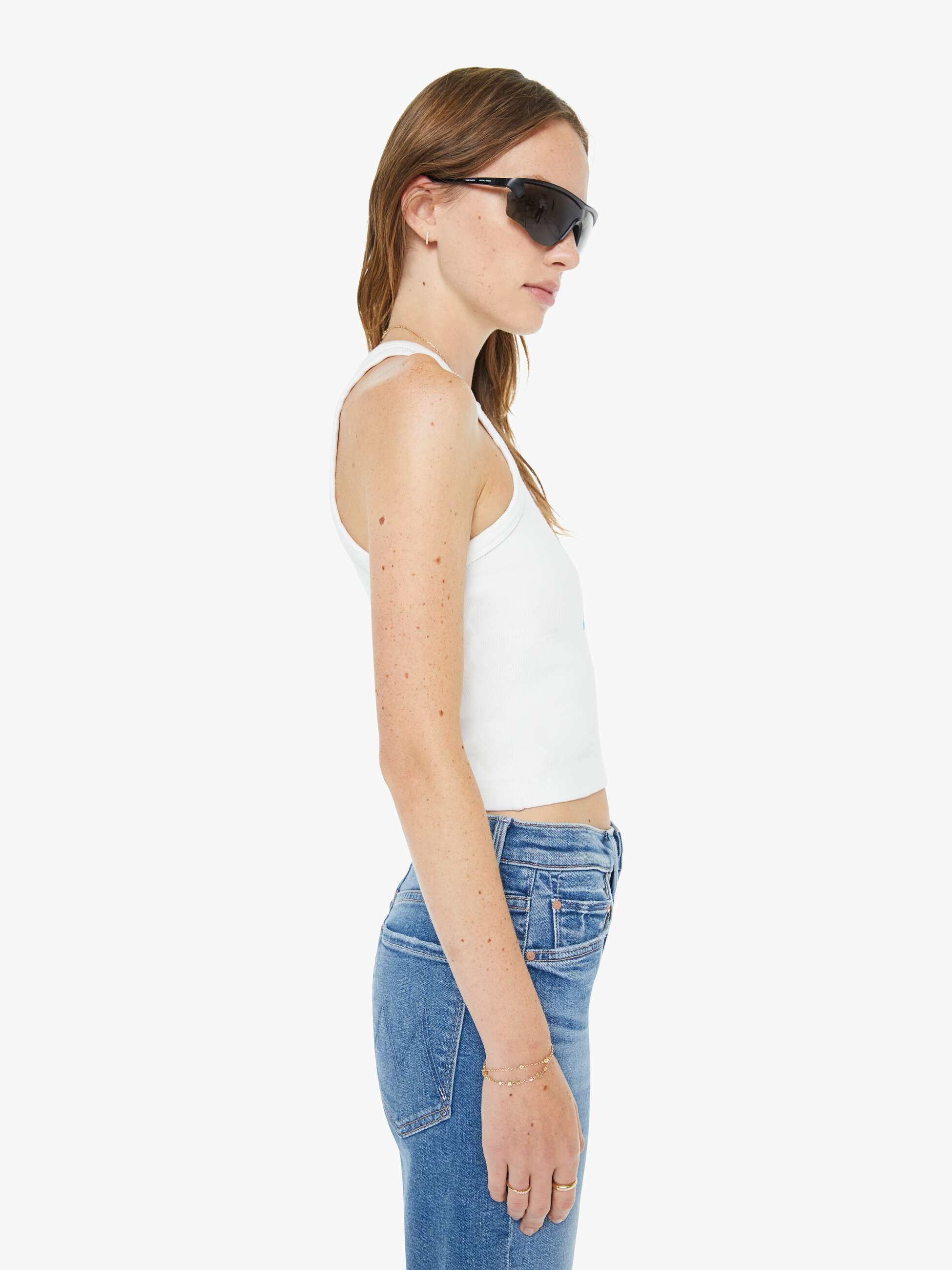 Mother Denim High Waisted Rider Bermuda Short Fray