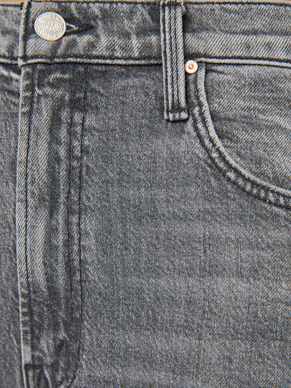 Mother Denim The Whole Lot Zip Twist Fray