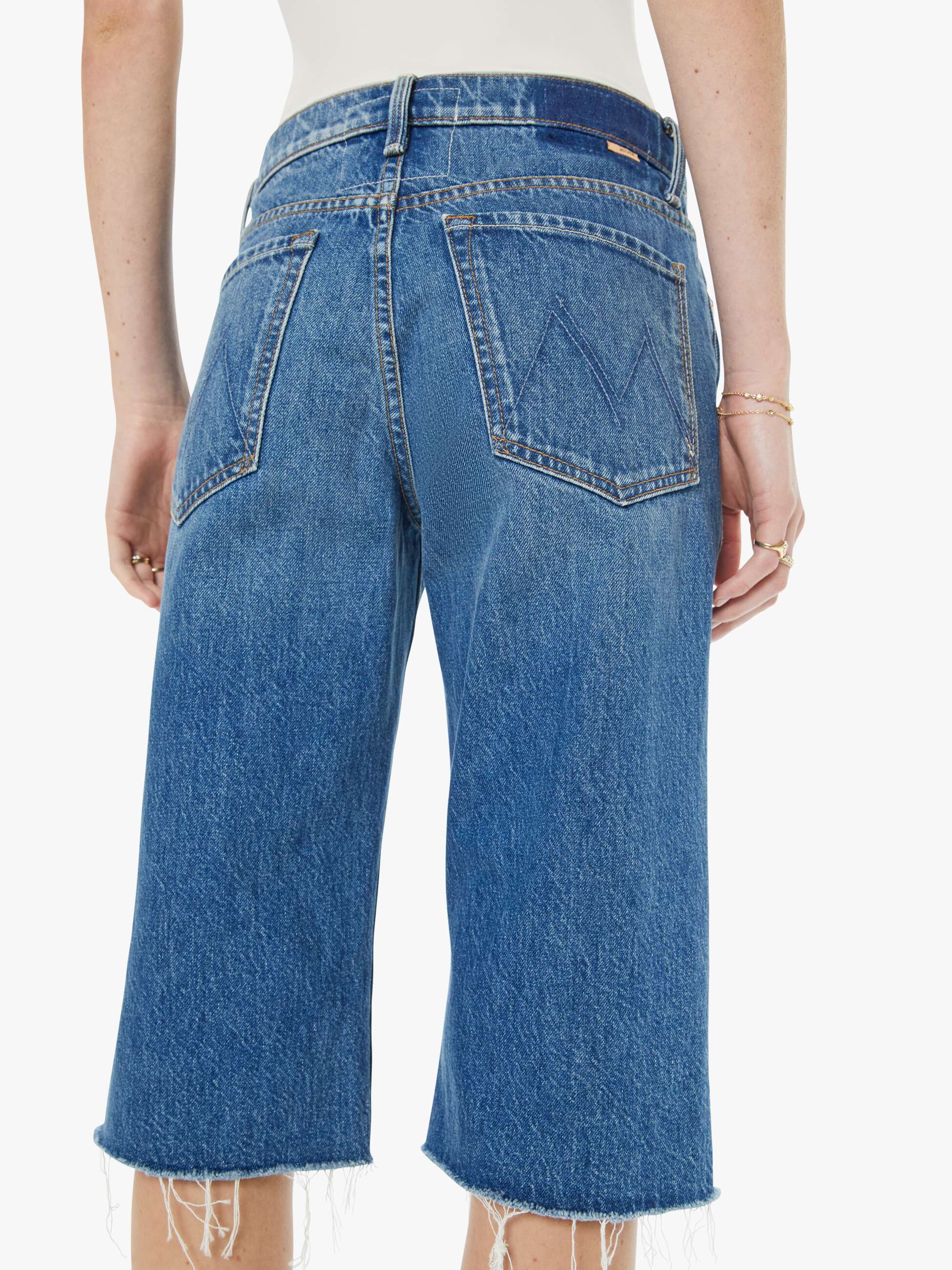 Mother Denim The Kick It Half N' Half Fray