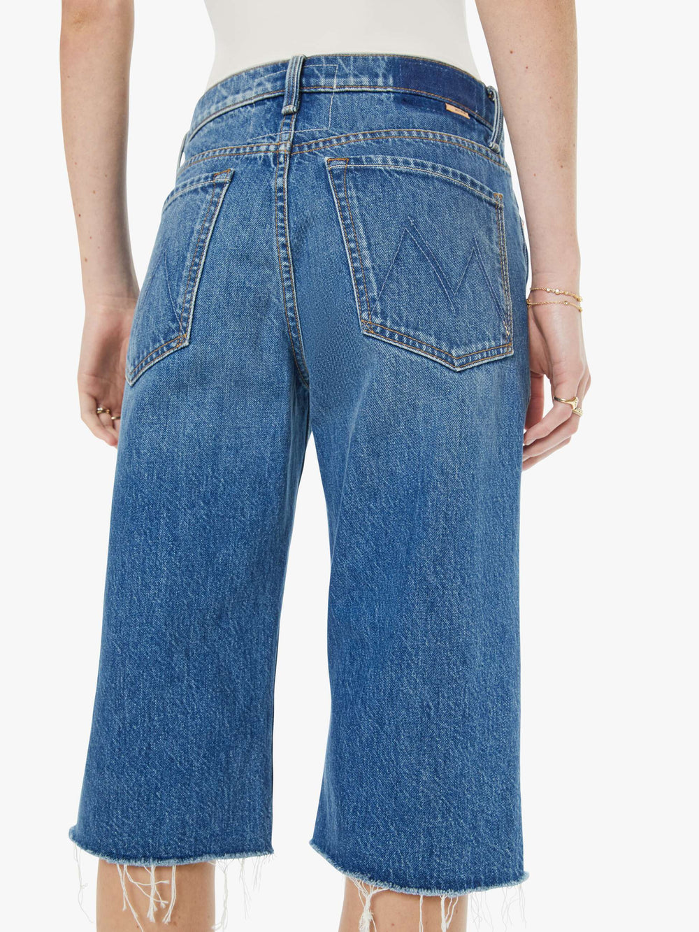 Mother Denim The Kick It Half N' Half Fray