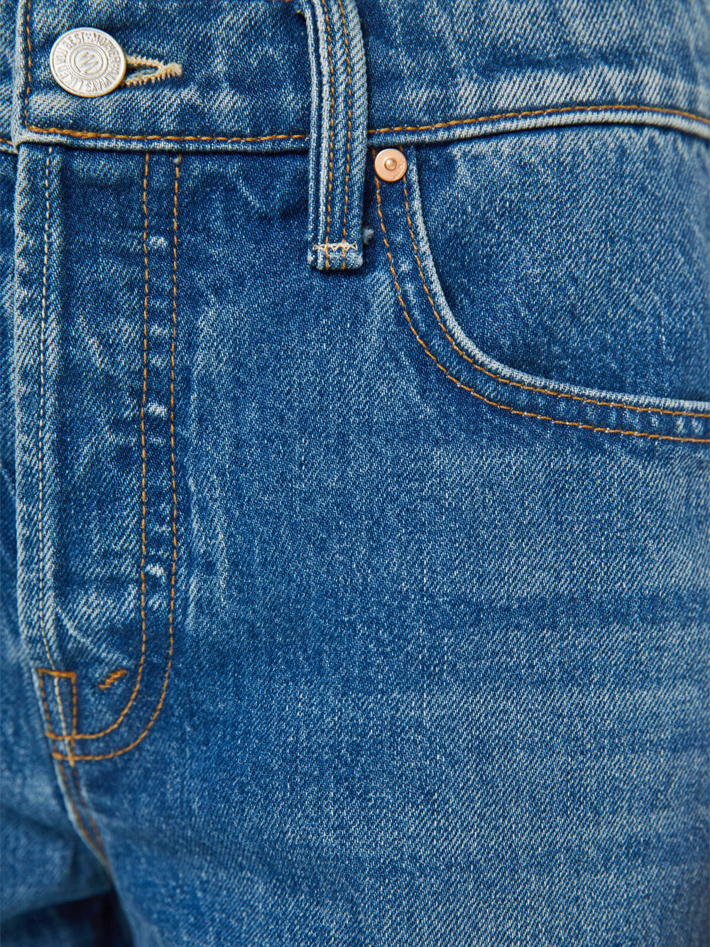 Mother Denim The Kick It Half N' Half Fray