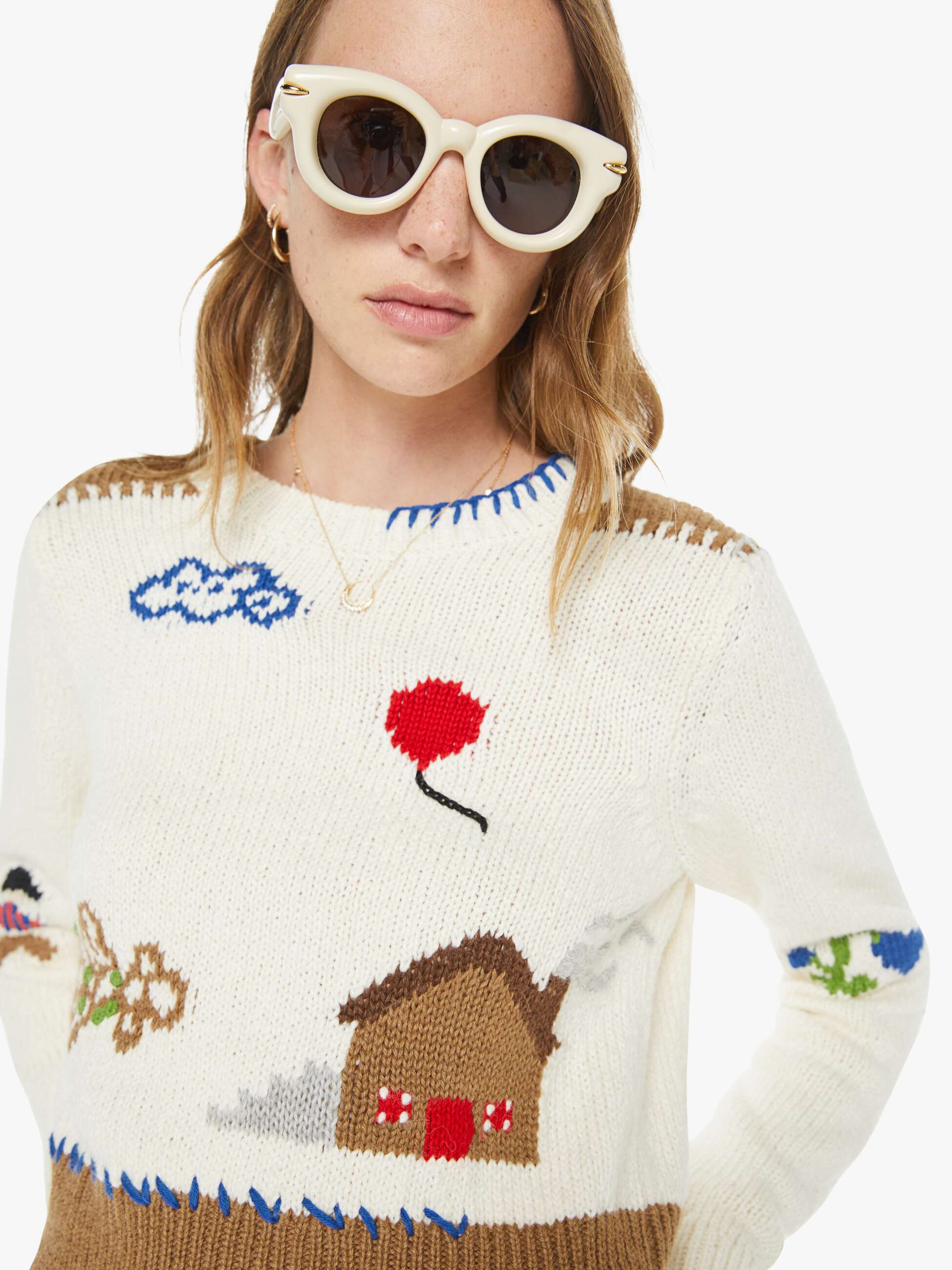 Mother Denim The Shrunken Pullover