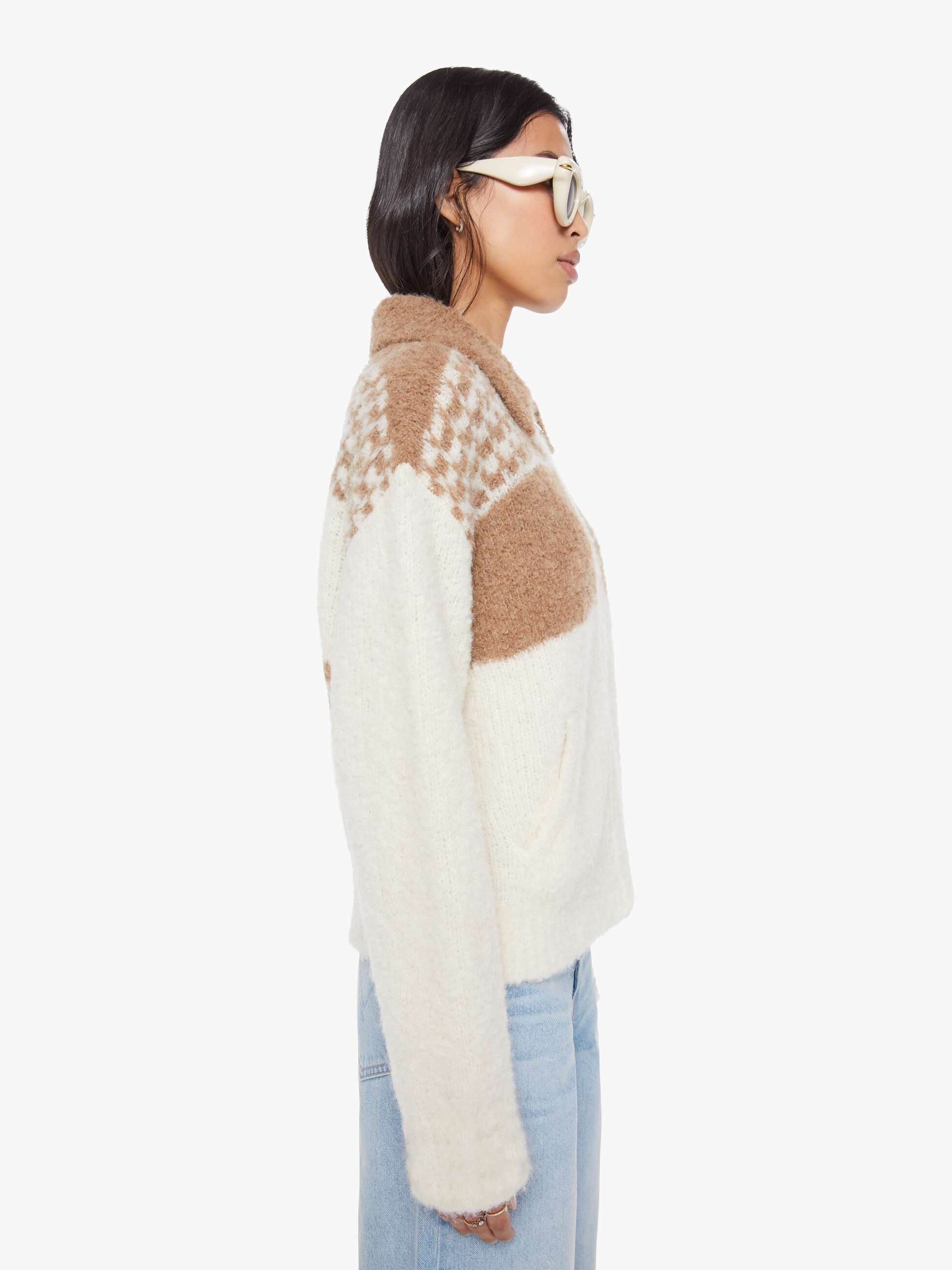 Mother Denim The Zip Raquette Cardigan