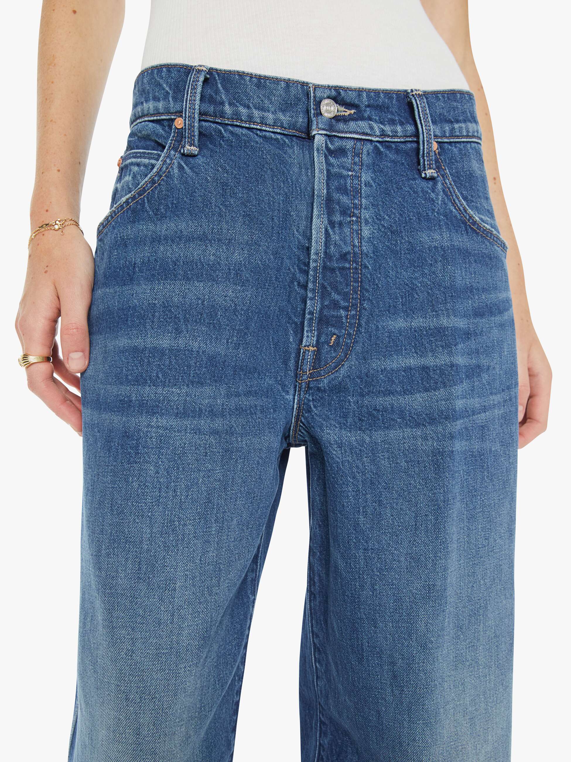 Mother Denim The Crop Raquette