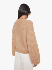 Mother Denim The Puffy Sleeve Varsity Cardigan