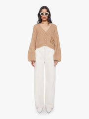 Mother Denim The Puffy Sleeve Varsity Cardigan