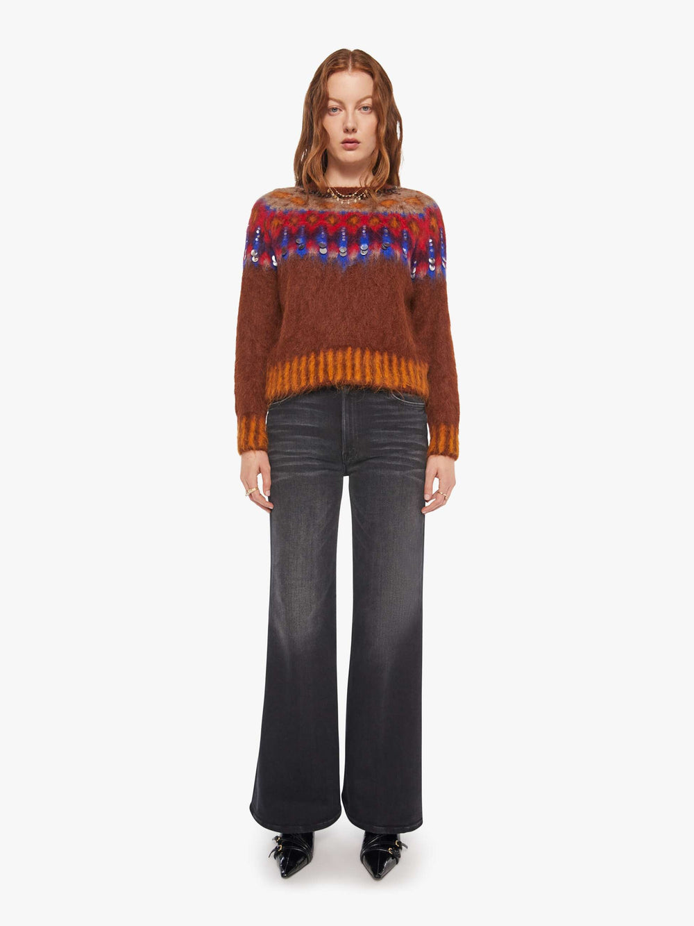 Mother Denim Maria Cher Brookside Creek Sweater