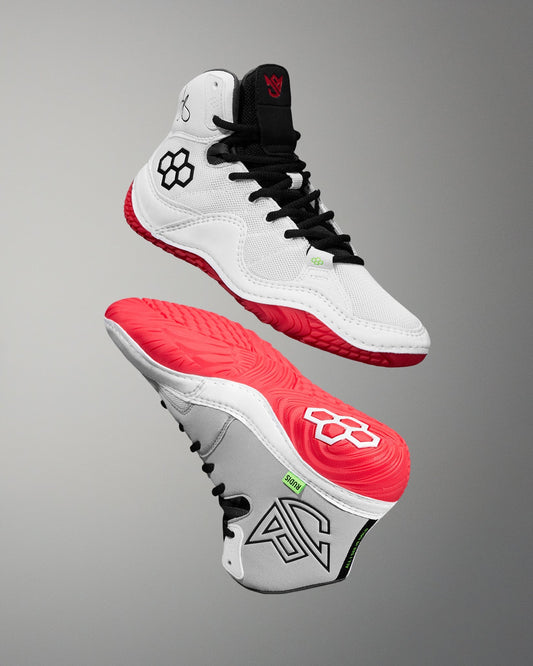 RUDIS JB1 Adult Wrestling Shoes - White Hot