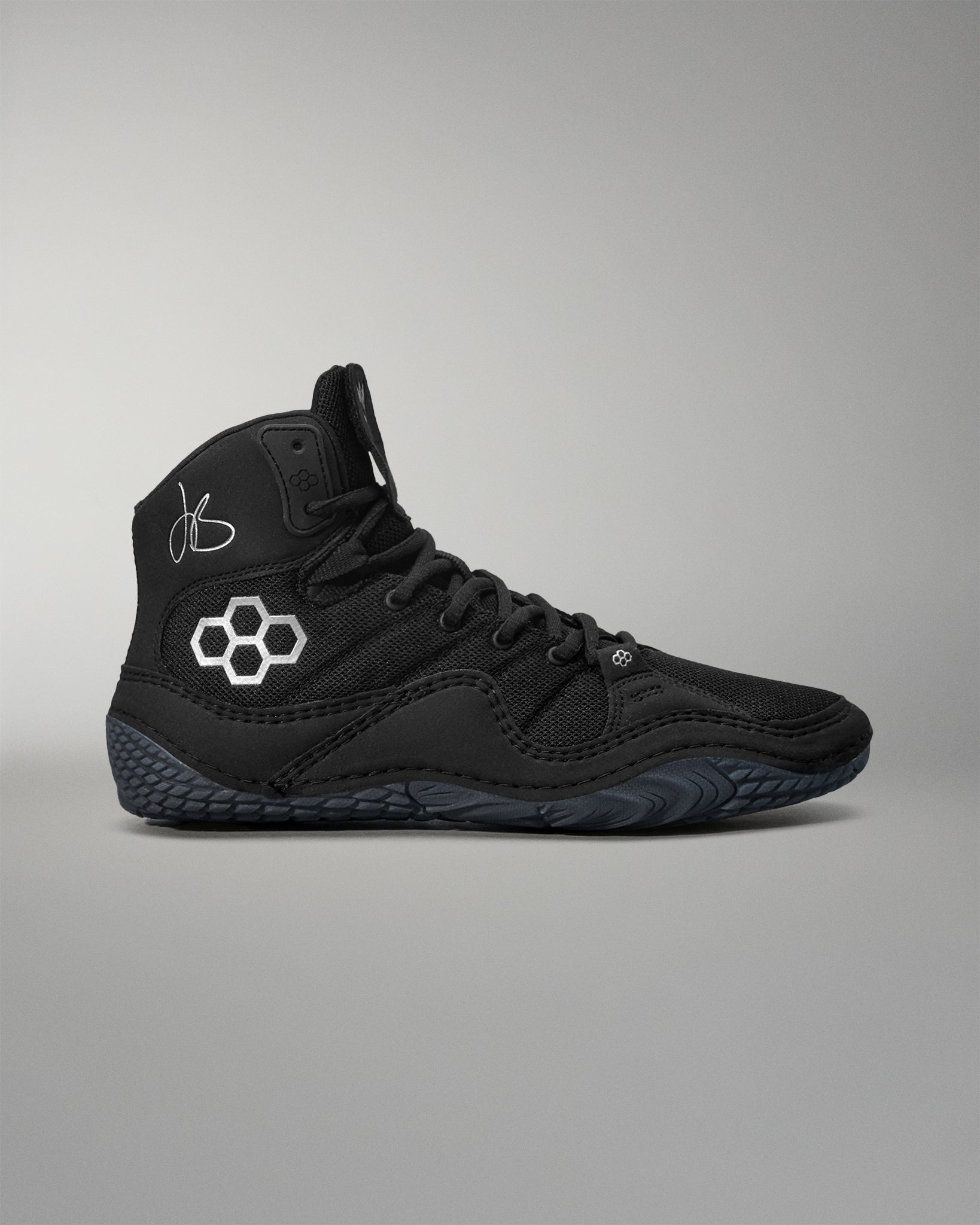 RUDIS Jordan Burroughs JB1 Adult Wrestling Shoes - Black Metal