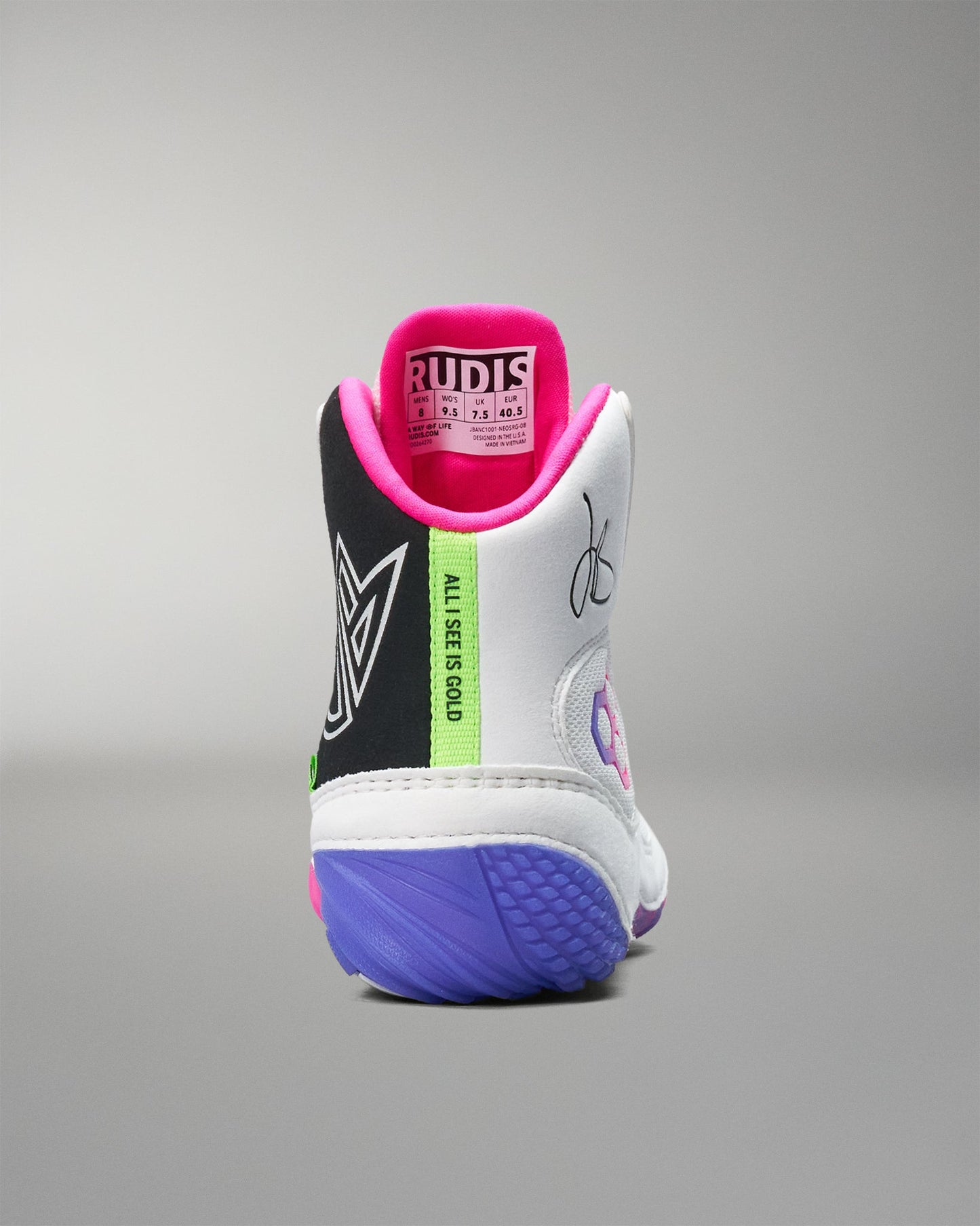 RUDIS JB1 Adult Wrestling Shoes - Neon Surge