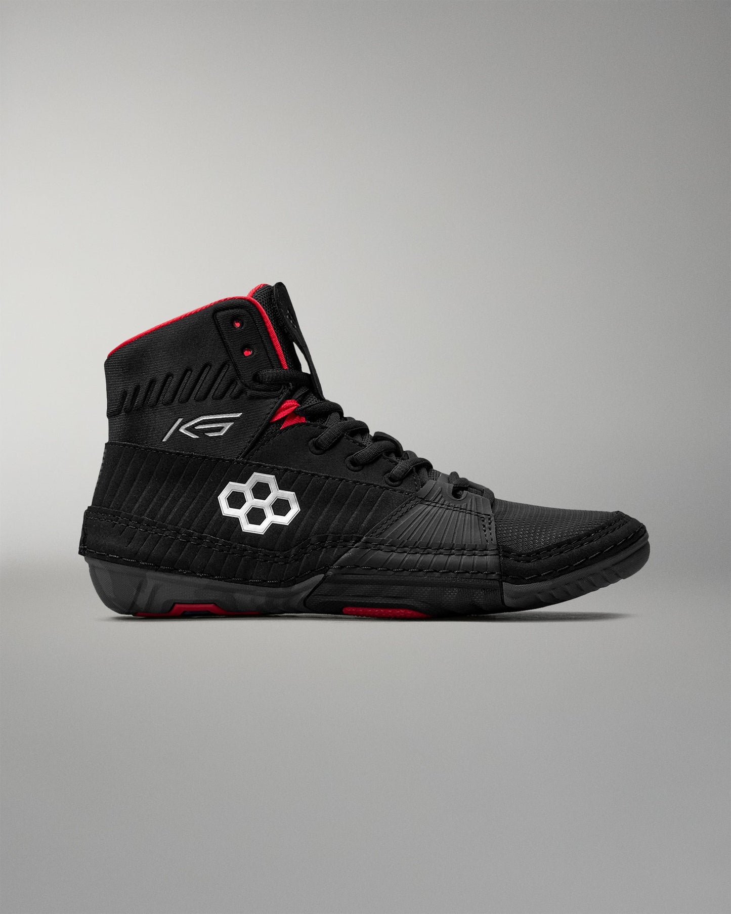 RUDIS RUDIS KS Power Adult Wrestling Shoes - Black/Red