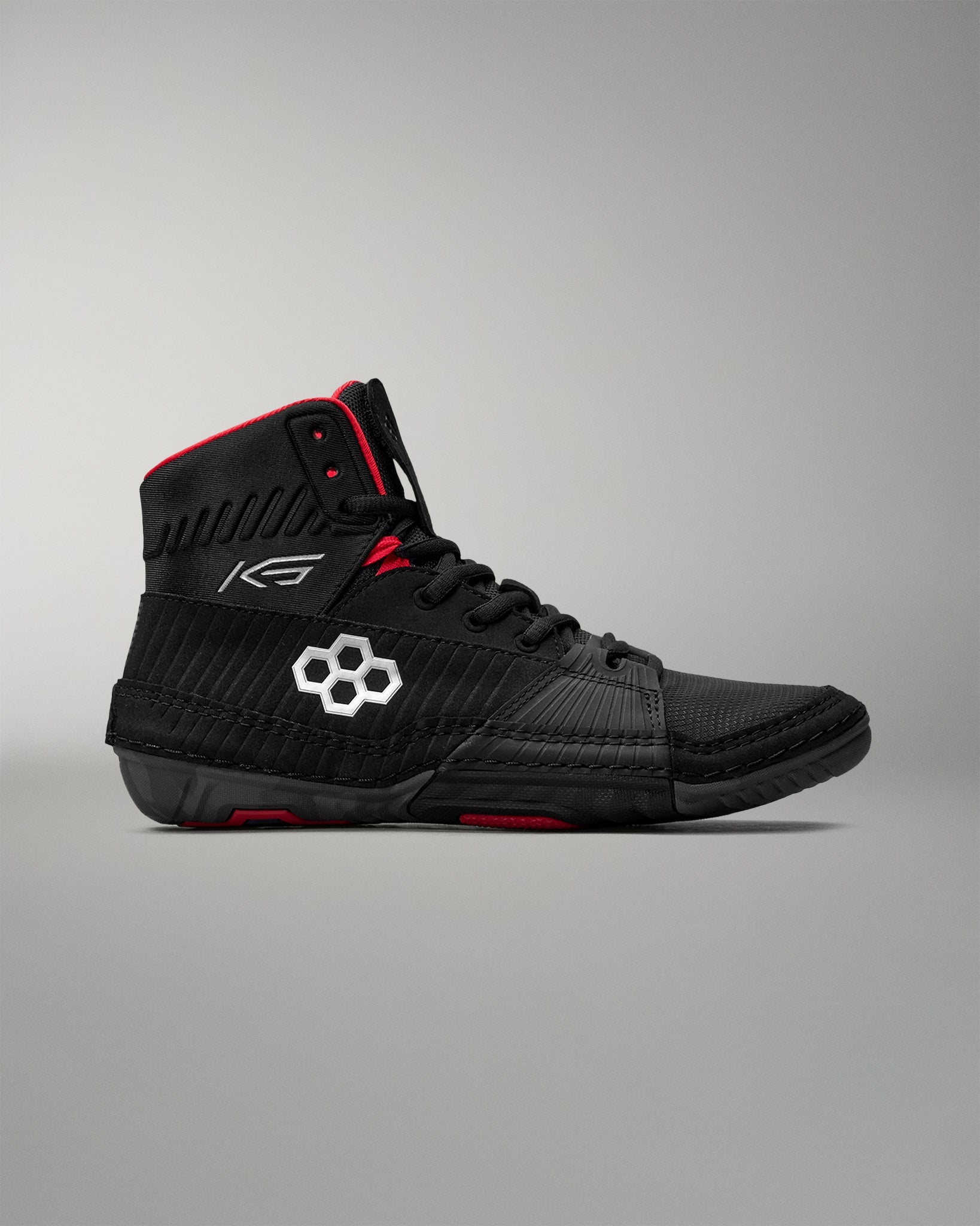 RUDIS RUDIS KS Power Adult Wrestling Shoes - Black/Red