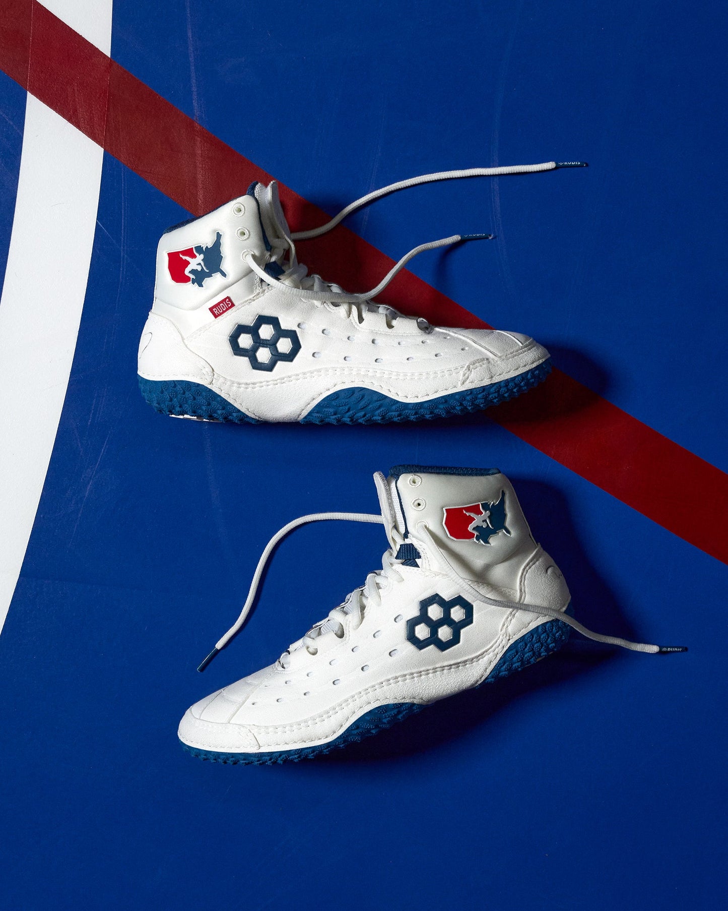 RUDIS USA Wrestling SF-Tbilisi 2.0 Adult Wrestling Shoes - USA White