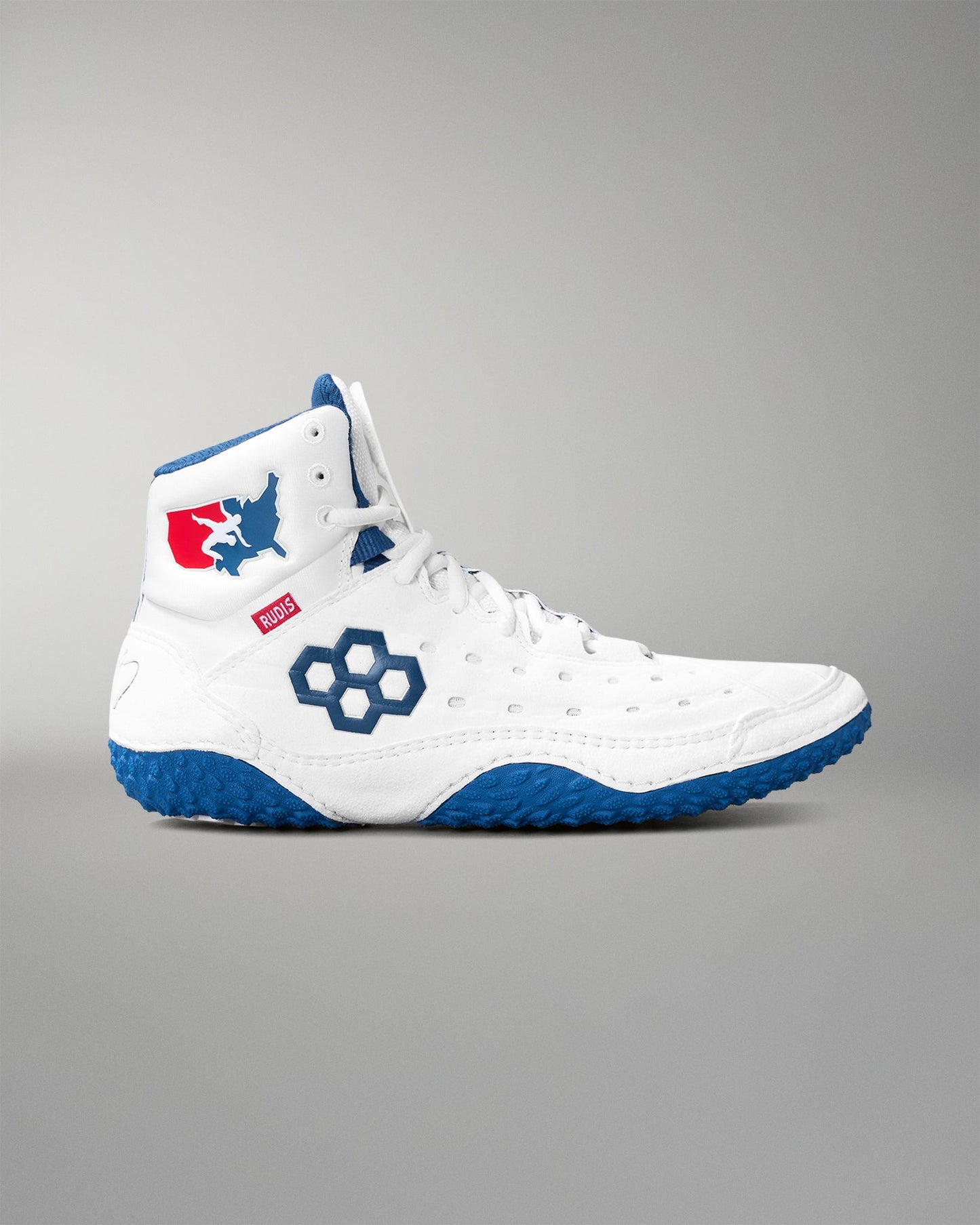 RUDIS USA Wrestling SF-Tbilisi 2.0 Adult Wrestling Shoes - USA White