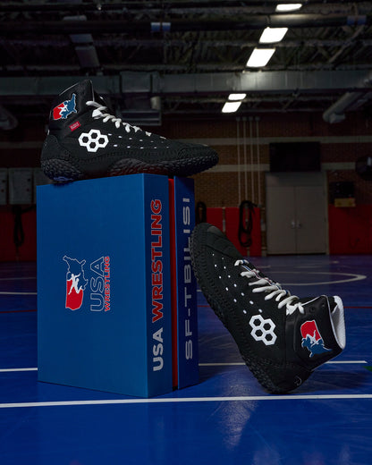 RUDIS USA Wrestling SF-Tbilisi 2.0 Adult Wrestling Shoes - USA Black