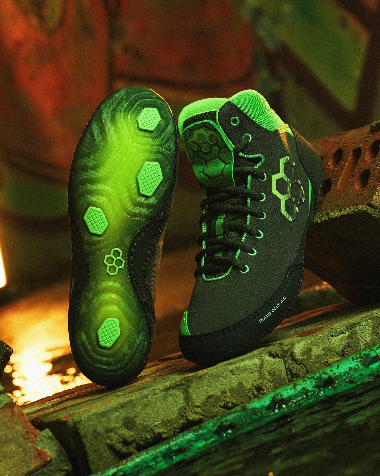RUDIS Teenage Mutant Ninja Turtles Colt 4.0 Adult Wrestling Shoes - Dark Turtle