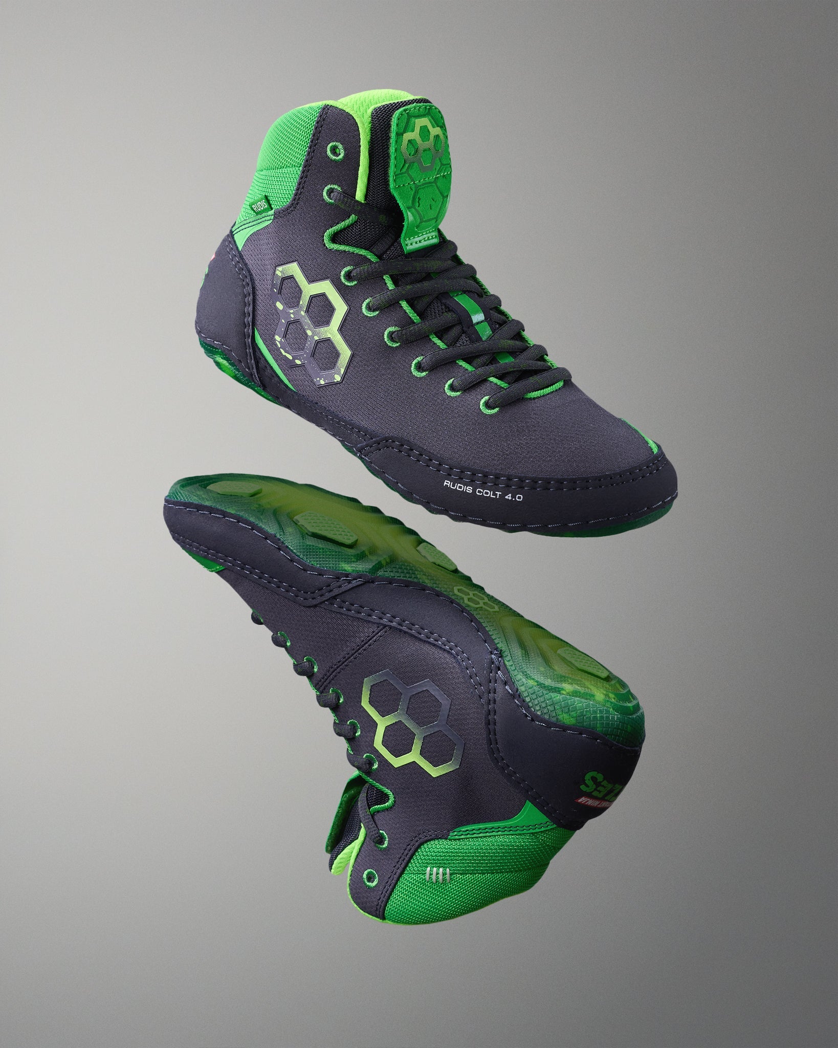 RUDIS Teenage Mutant Ninja Turtles Colt 4.0 Adult Wrestling Shoes - Dark Turtle