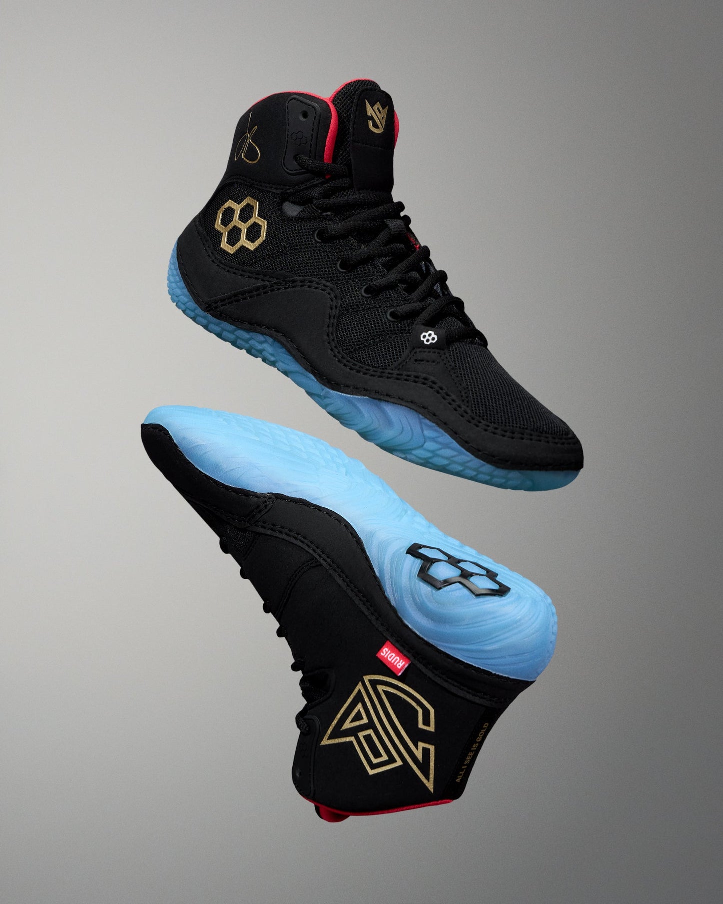 RUDIS JB1 Adult Wrestling Shoes - Blackbird