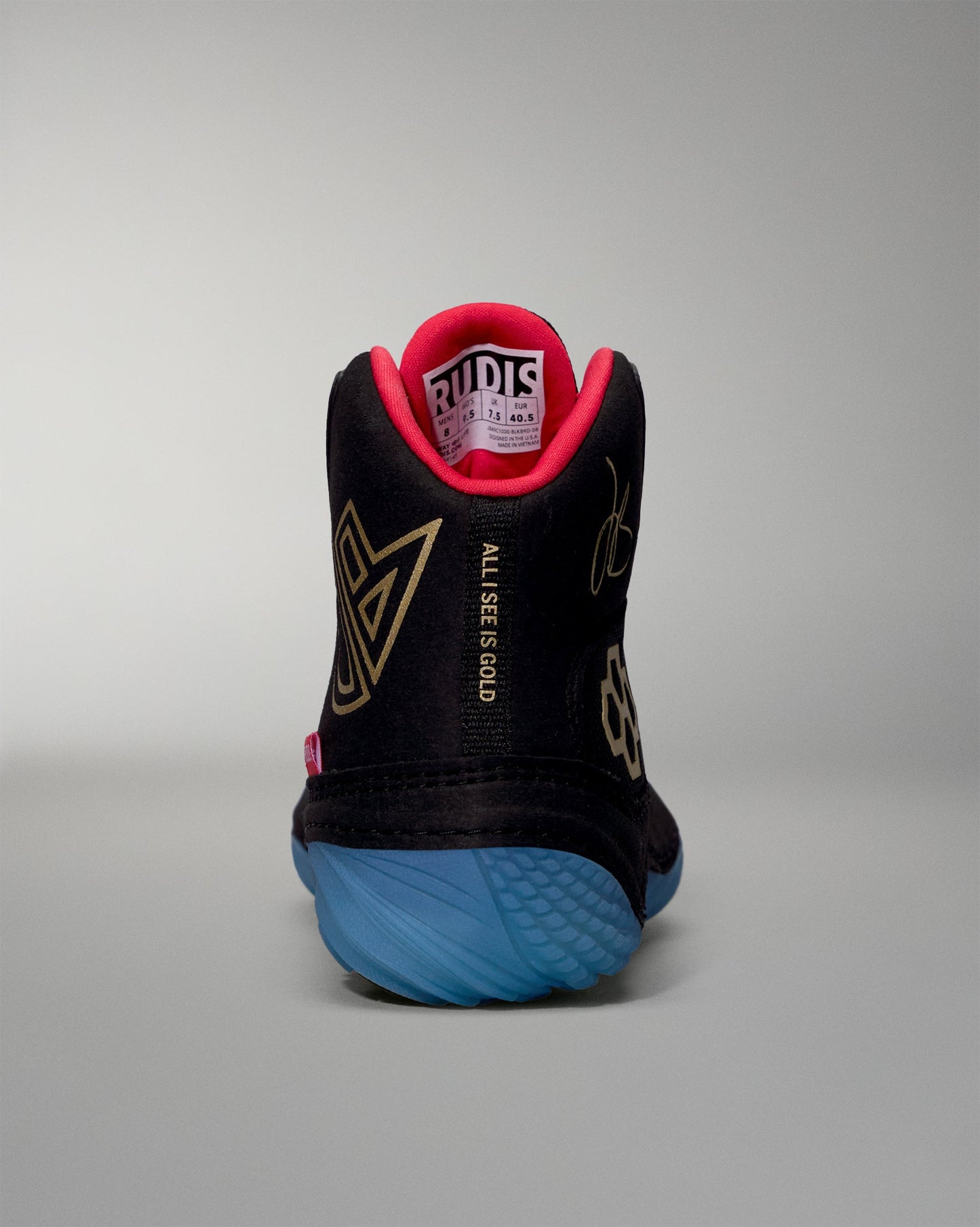 RUDIS JB1 Adult Wrestling Shoes - Blackbird