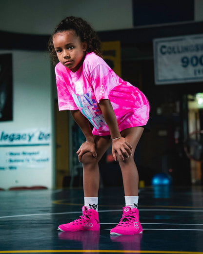 RUDIS Pink Colt 4.0 Youth Wrestling Shoes – Light, Fast & Fierce