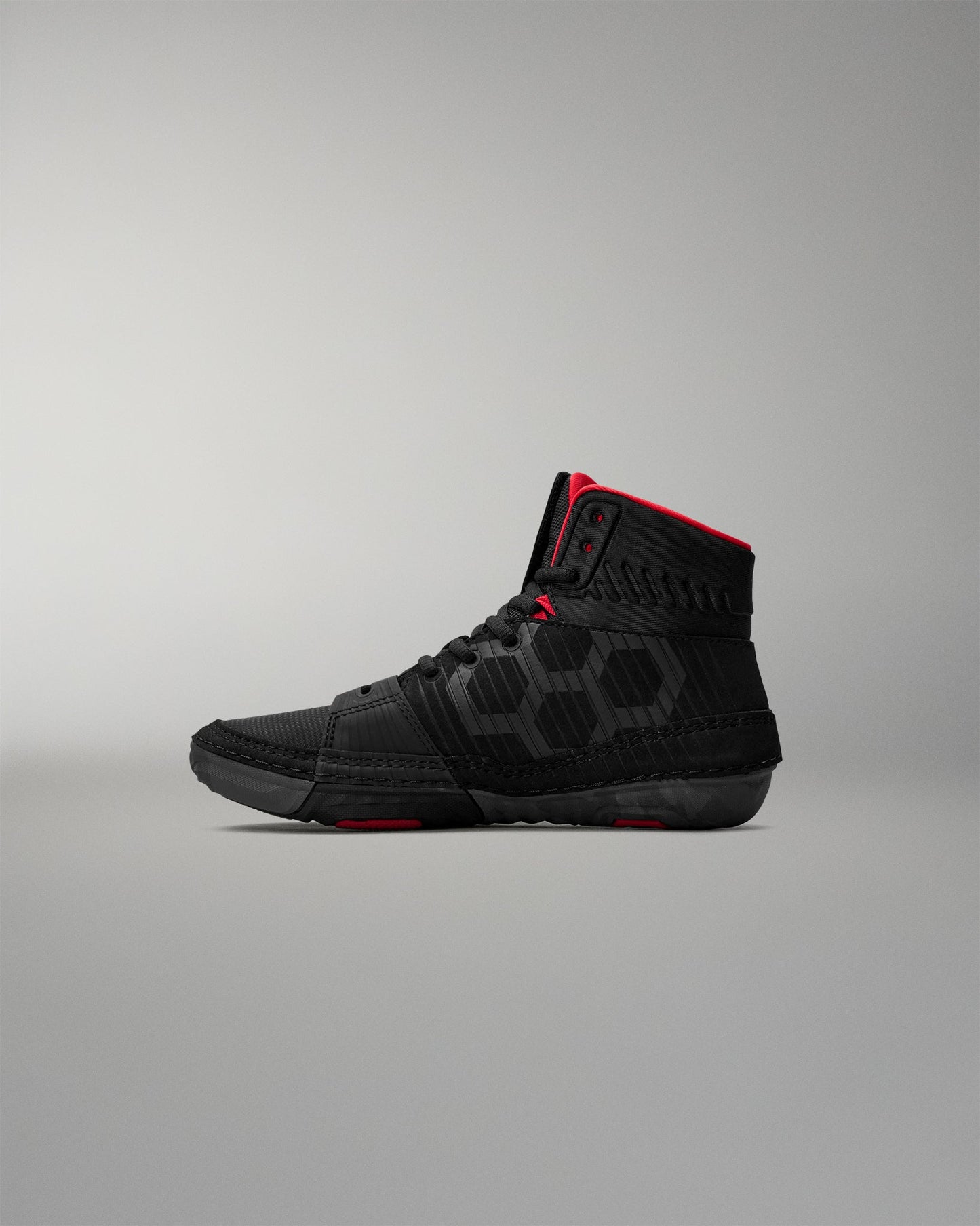 RUDIS RUDIS KS Power Youth Wrestling Shoes - Black/Red