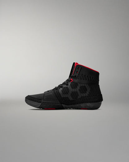 RUDIS RUDIS KS Power Youth Wrestling Shoes - Black/Red
