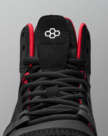 RUDIS RUDIS KS Power Youth Wrestling Shoes - Black/Red