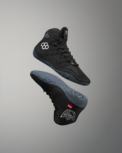 RUDIS JB1 Youth Wrestling Shoes - Black Metal