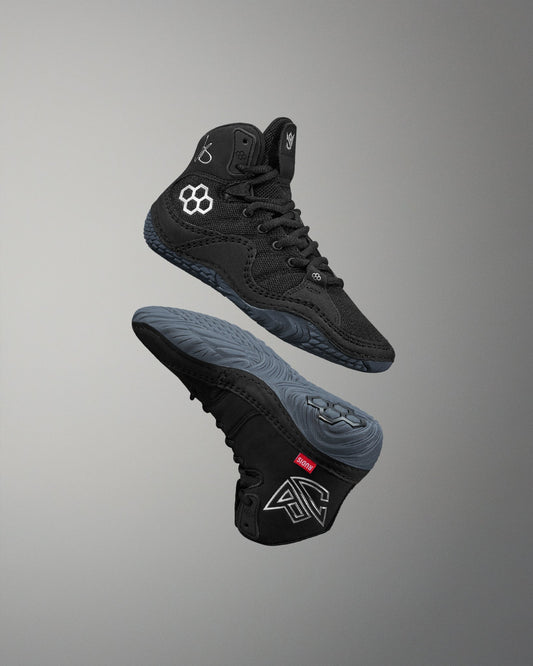 RUDIS JB1 Youth Wrestling Shoes - Black Metal