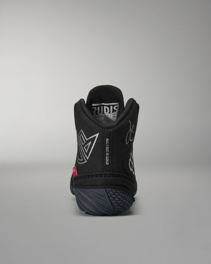 RUDIS JB1 Youth Wrestling Shoes - Black Metal